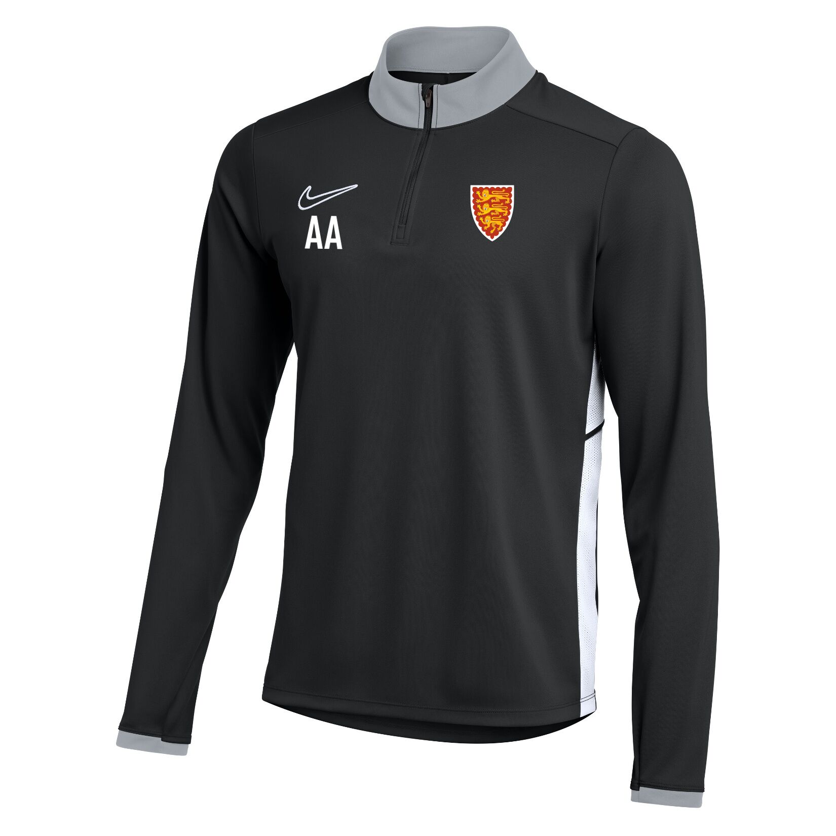 Nike Dri-FIT Academy 25 Drill Top - Black/White/White