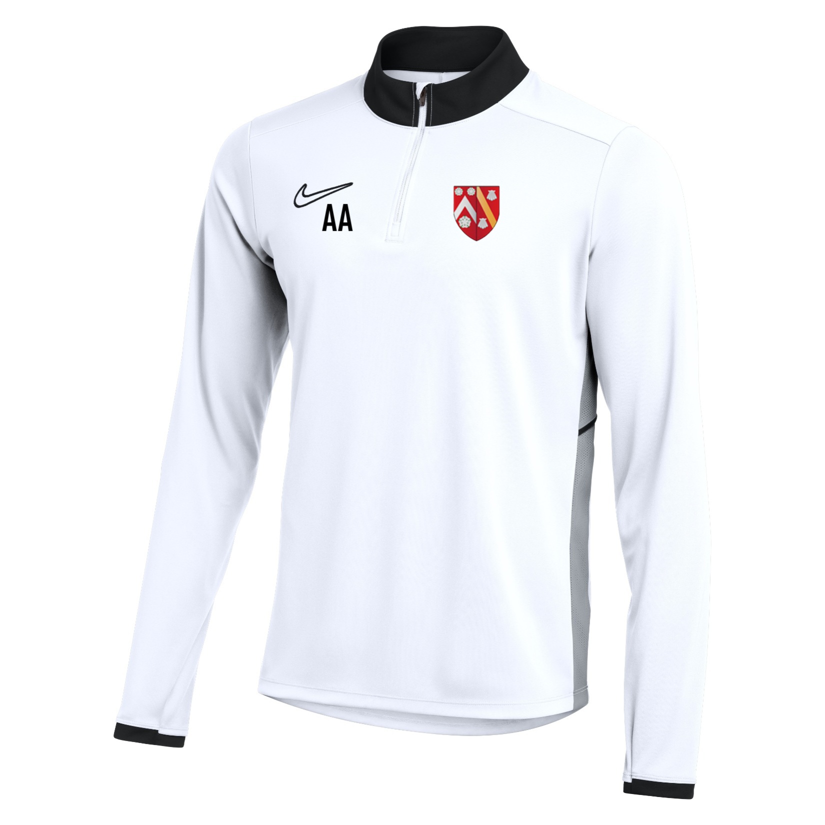 Nike Dri-FIT Academy 25 Drill Top - White/Black/Black