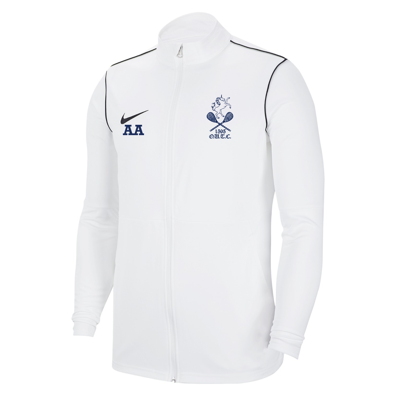 Nike Dri-FIT Park 20 Knitted Track Jacket - White/Black/Black