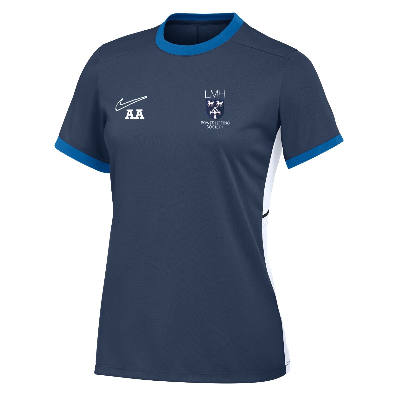 Nike Academy 25 Short-Sleeve Training Top (W) - Obsidian/Royal Blue/White