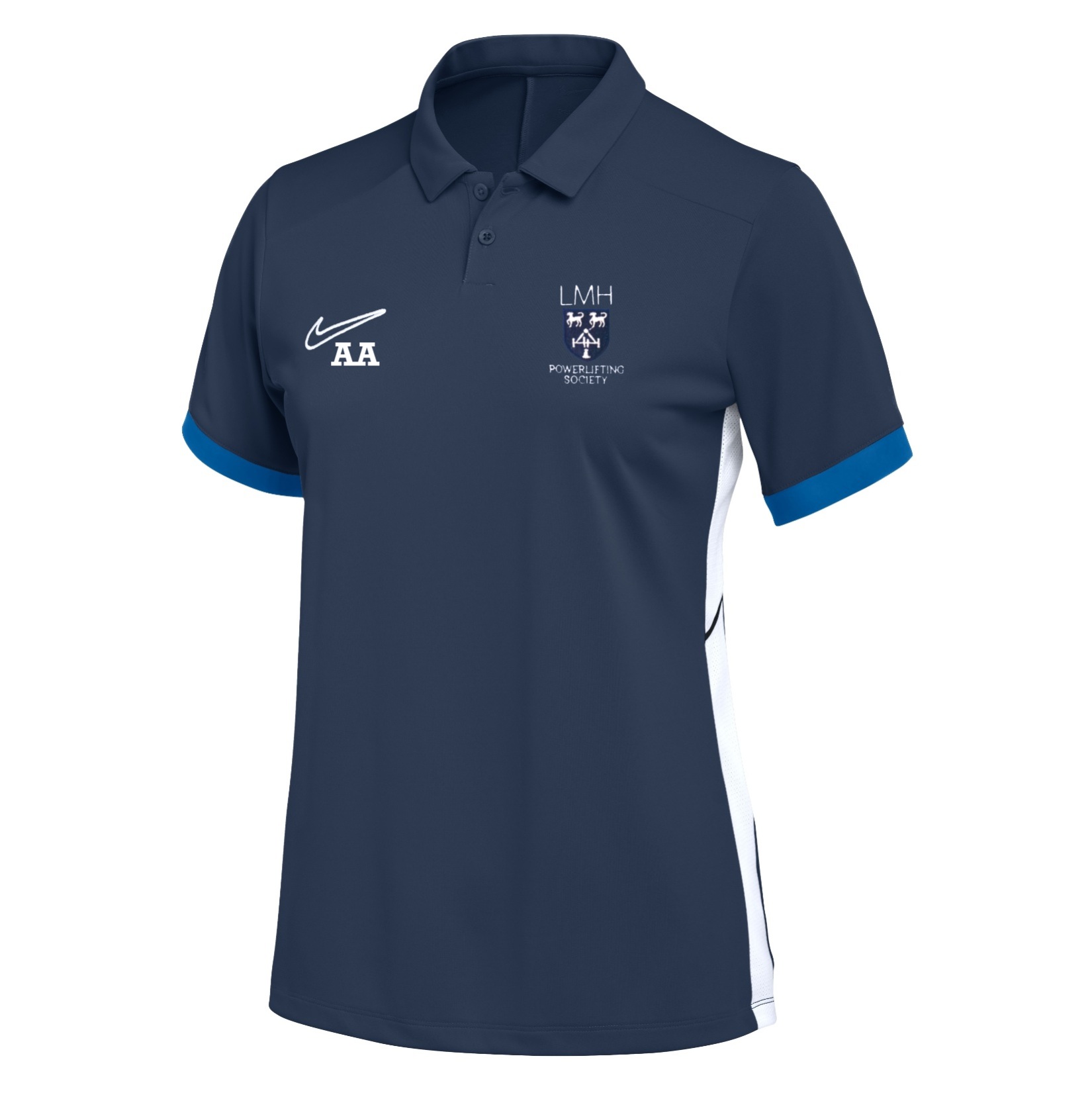 Nike Dri-FIT Academy 25 Polo (W) - Obsidian/Royal Blue/White