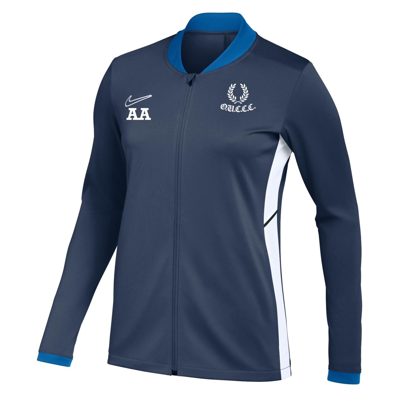 Nike Dri-FIT Academy 25 Knit Track Jacket - Obsidian/Royal Blue/White