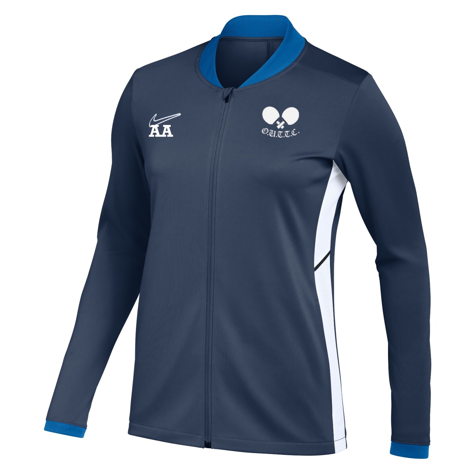 Nike Dri-FIT Academy 25 Knit Track Jacket - Obsidian/Royal Blue/White