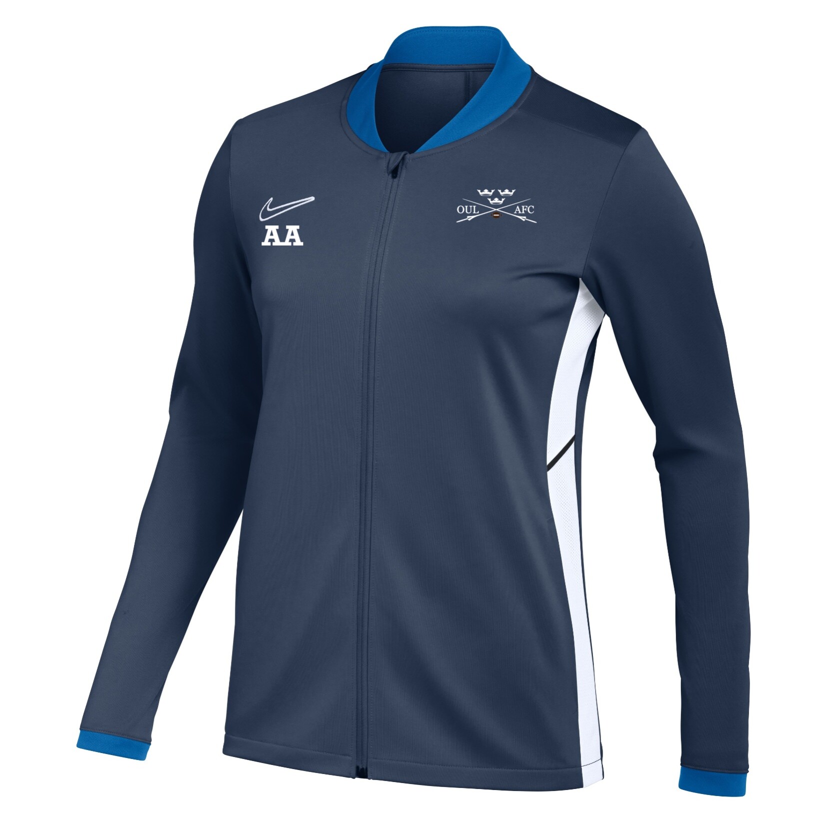 Nike Dri-FIT Academy 25 Knit Track Jacket - Obsidian/Royal Blue/White