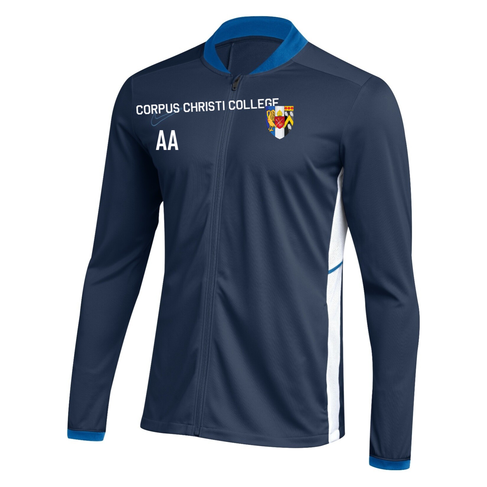Nike Dri-FIT Academy 25 Knit Track Jacket - Obsidian/Royal Blue/White