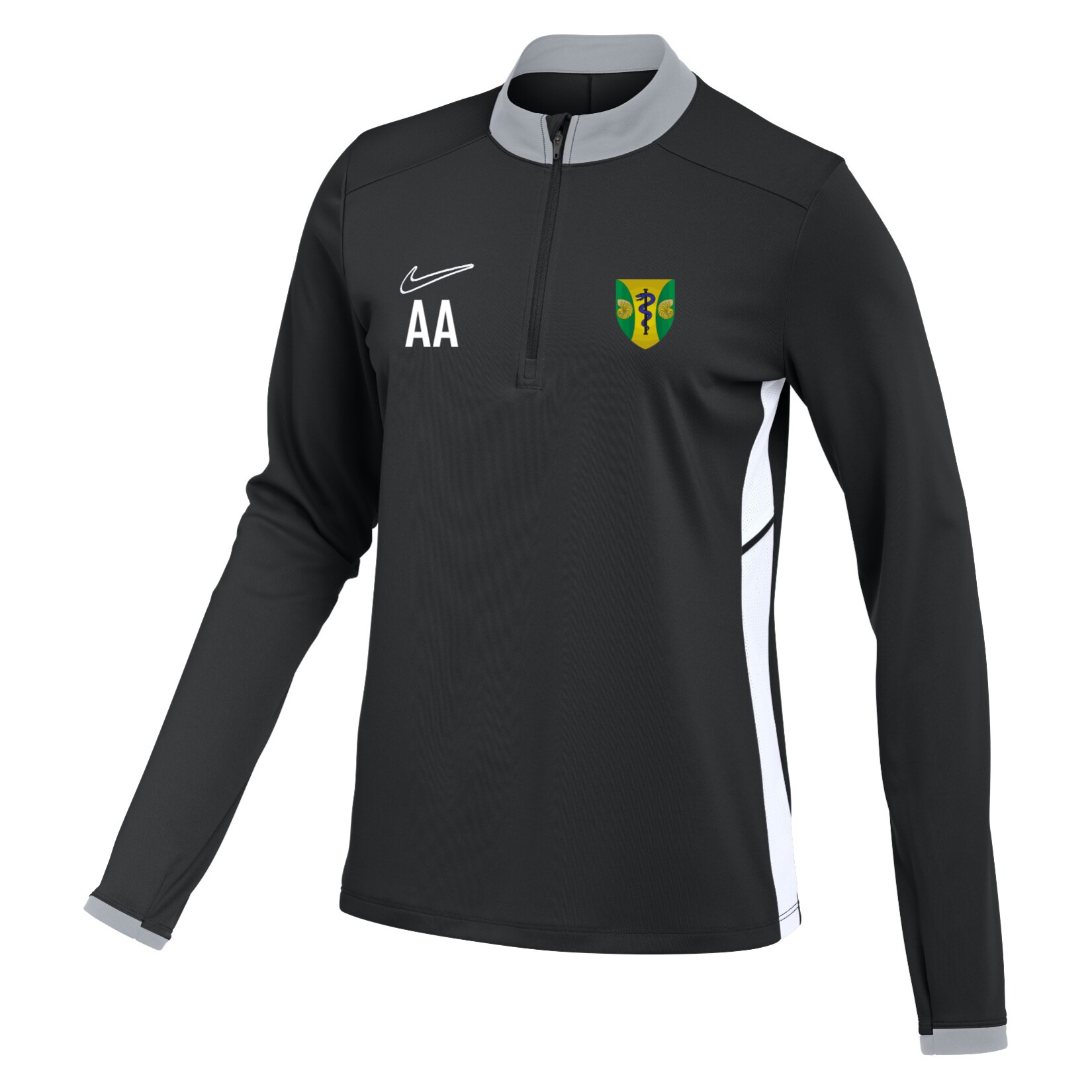 Nike Dri-FIT Academy 25 Drill Top (W) - Black/White/White