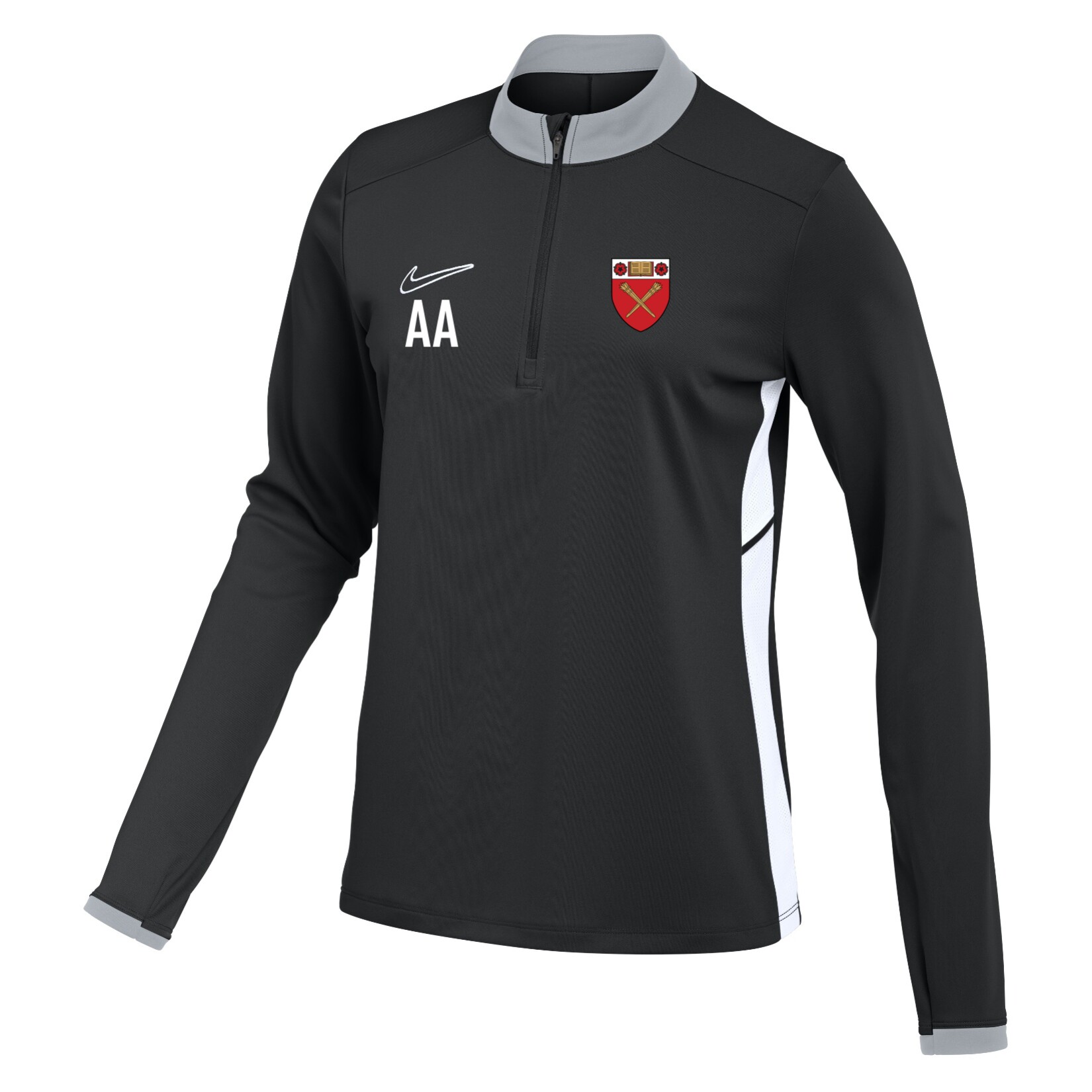 Nike Dri-FIT Academy 25 Drill Top (W) - Black/White/White