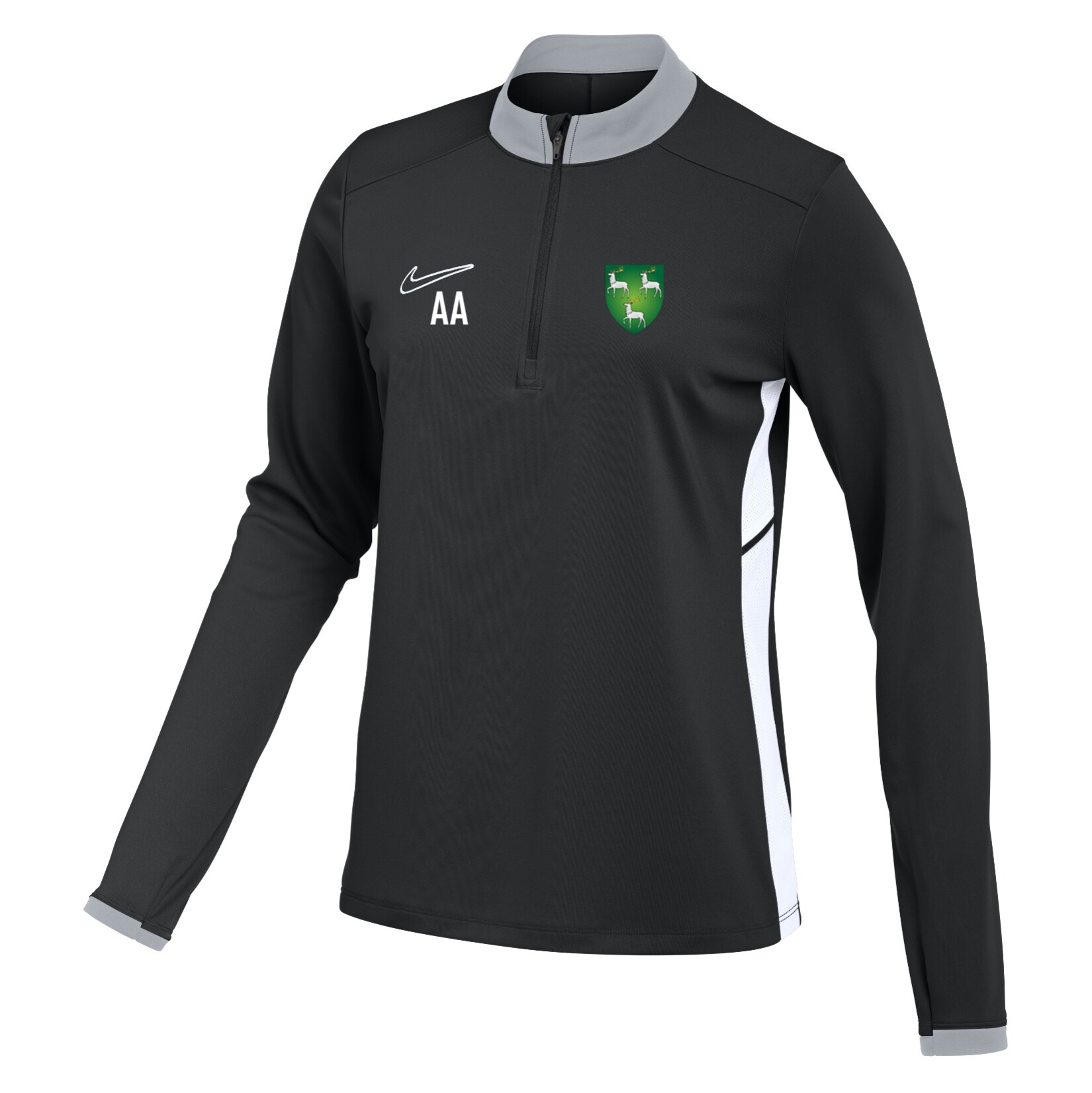 Nike Dri-FIT Academy 25 Drill Top (W) - Black/White/White
