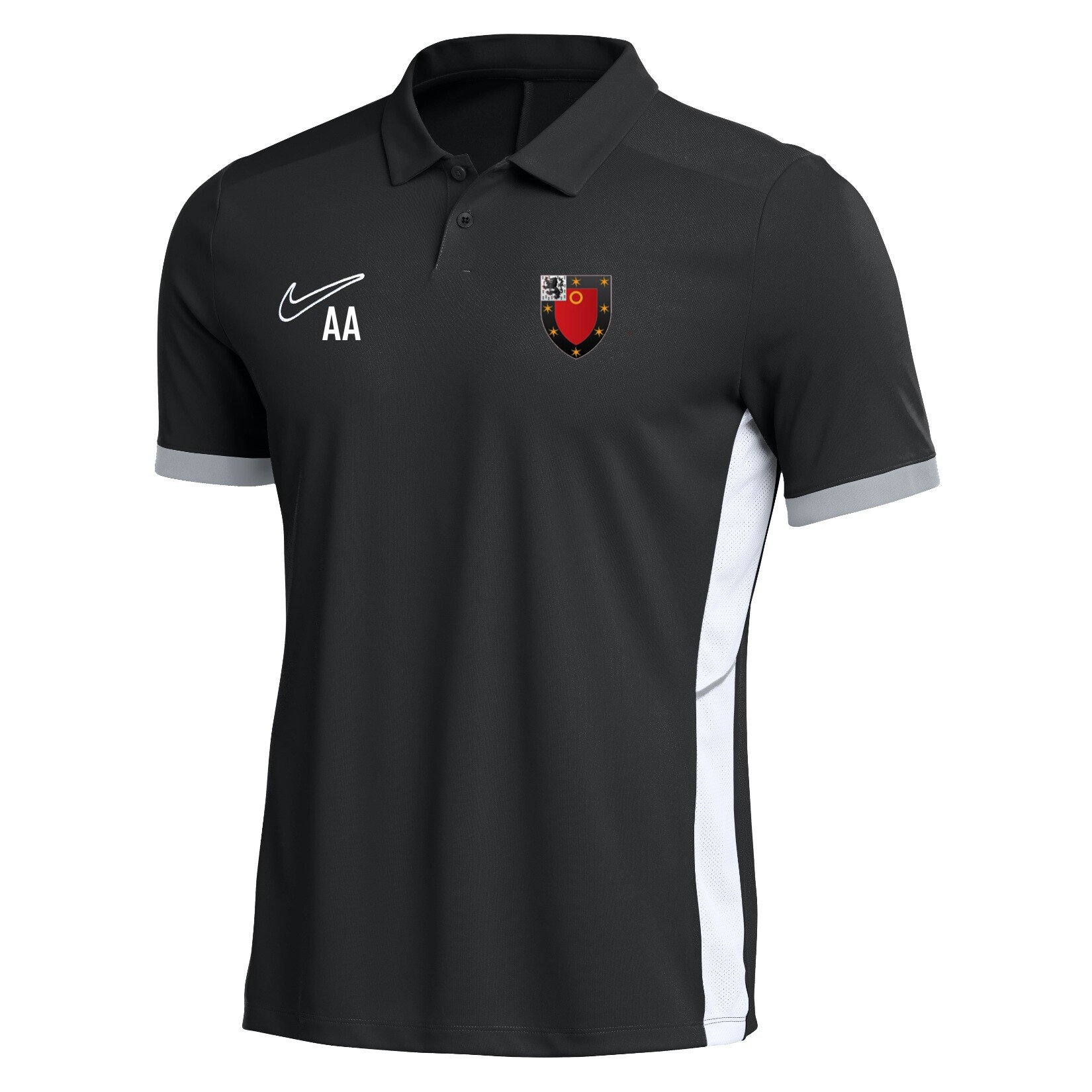 Nike Dri-FIT Academy 25 Polo - Black/White/White