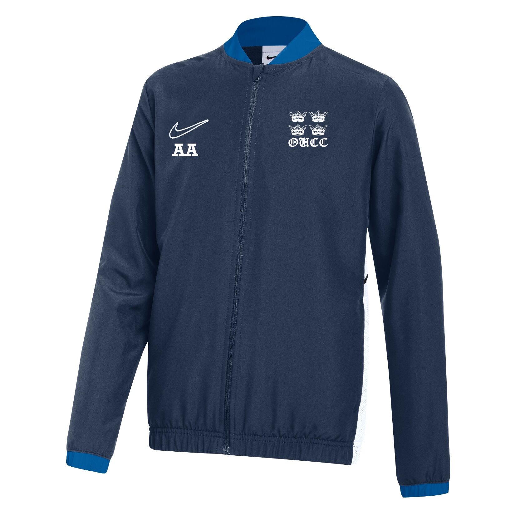 Nike Dri-FIT Academy 25 Woven Track Jacket - Obsidian/Royal Blue/White