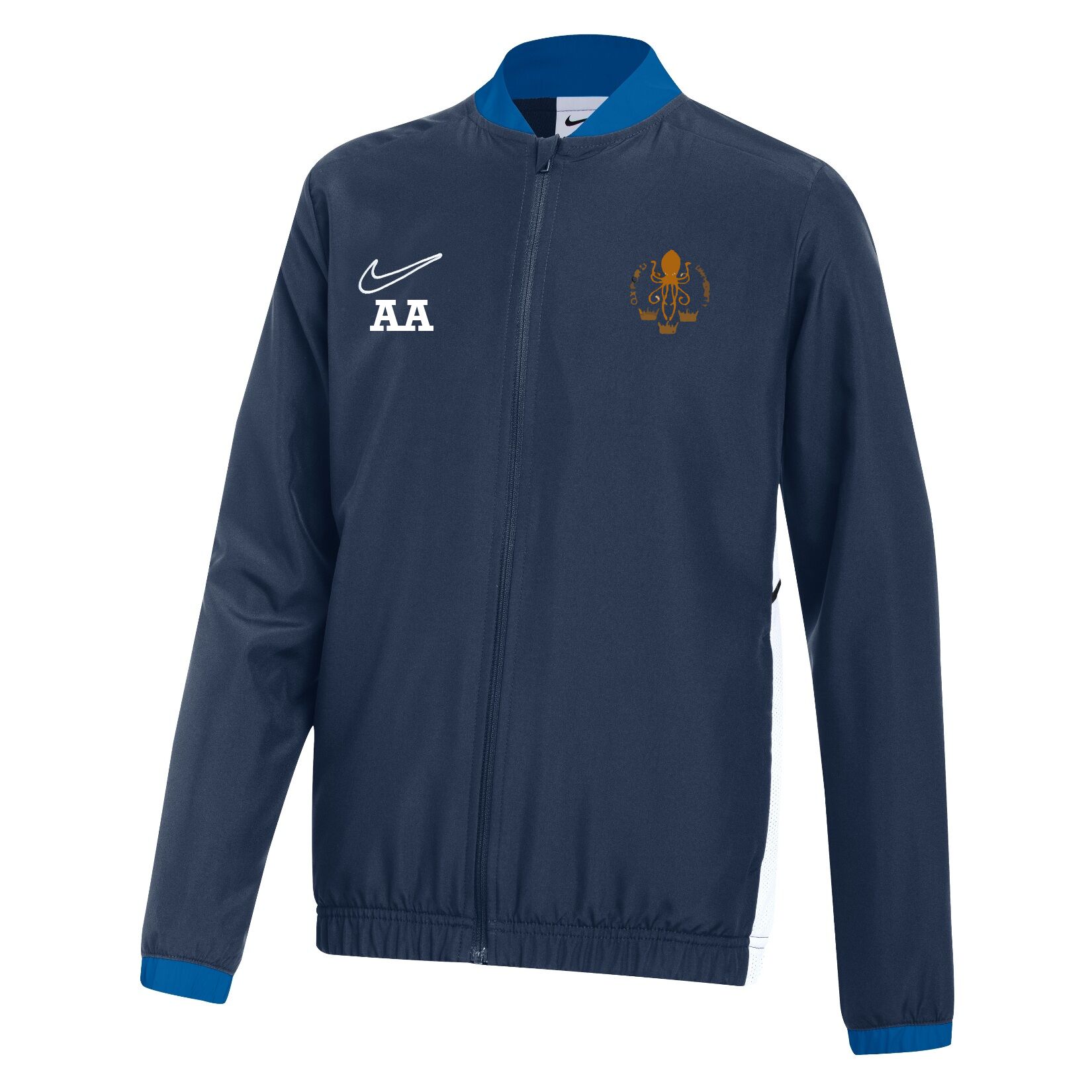 Nike Dri-FIT Academy 25 Woven Track Jacket - Obsidian/Royal Blue/White