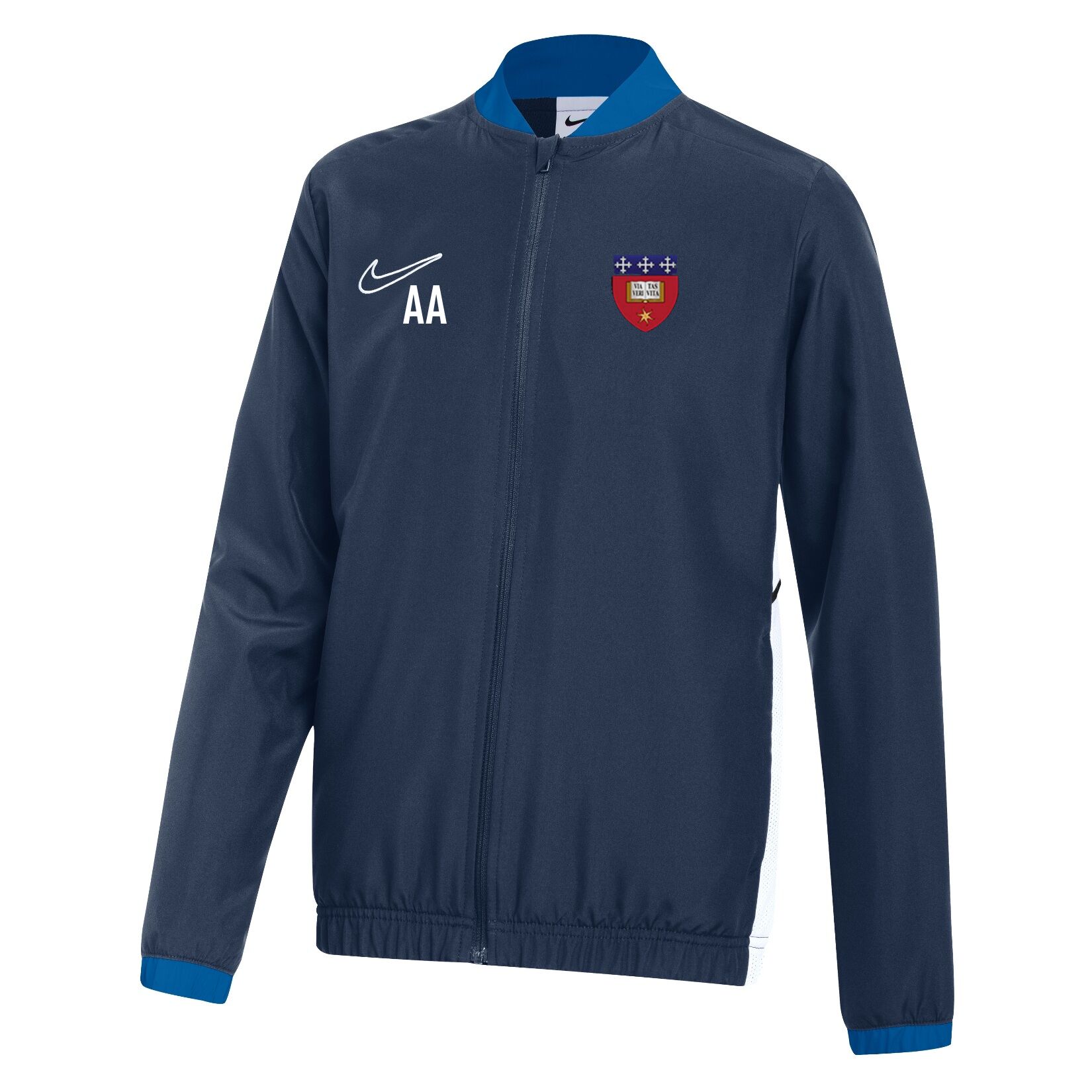 Nike Dri-FIT Academy 25 Woven Track Jacket - Obsidian/Royal Blue/White