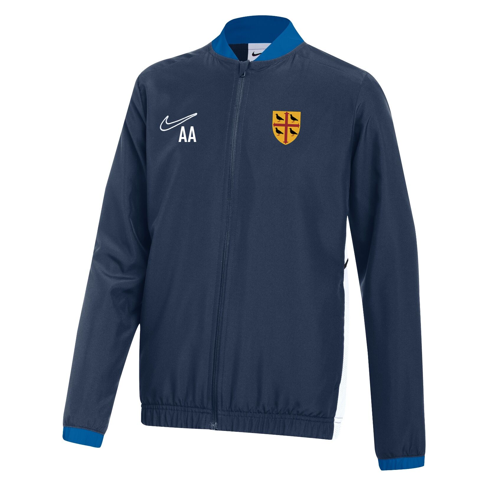 Nike Dri-FIT Academy 25 Woven Track Jacket - Obsidian/Royal Blue/White