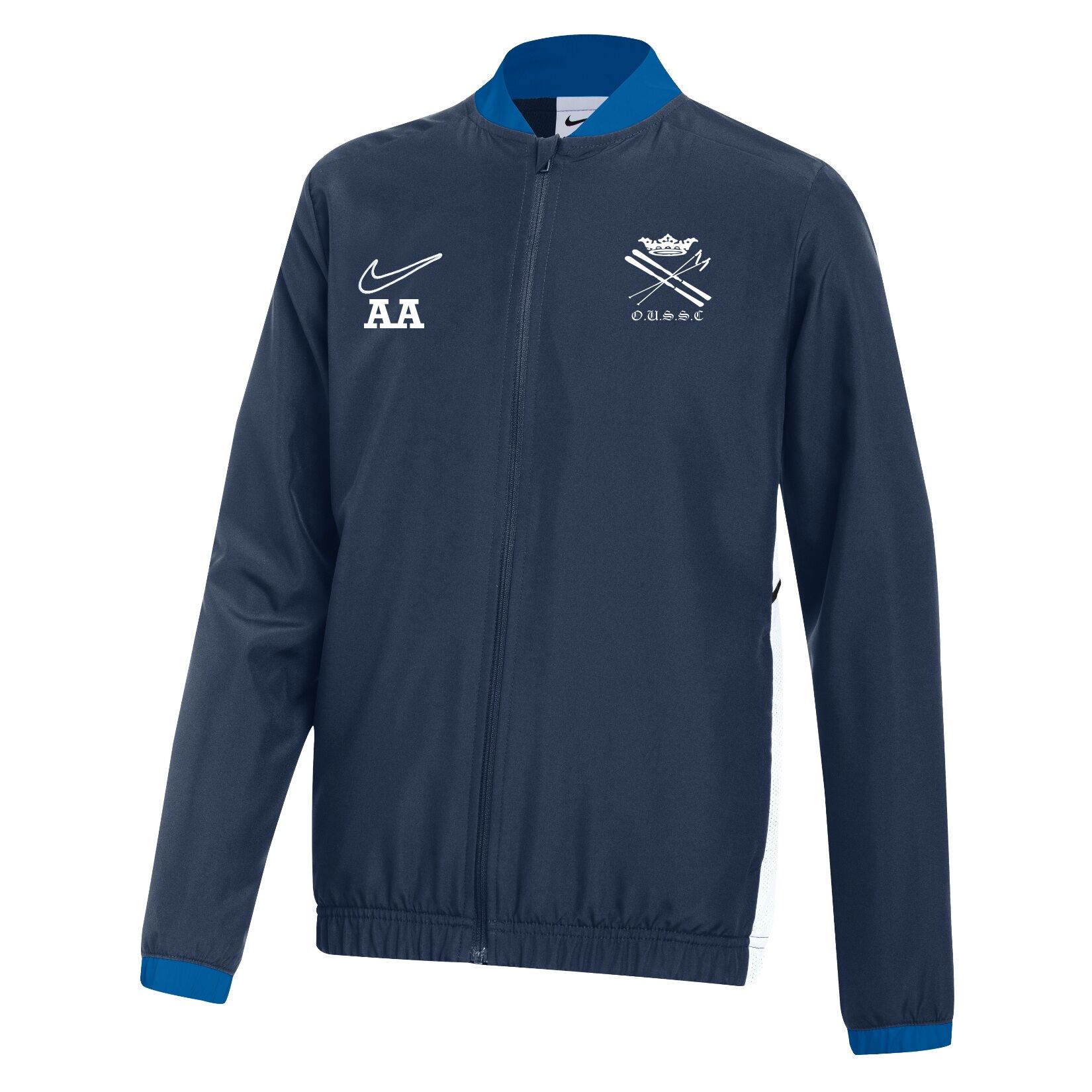 Nike Dri-FIT Academy 25 Woven Track Jacket - Obsidian/Royal Blue/White