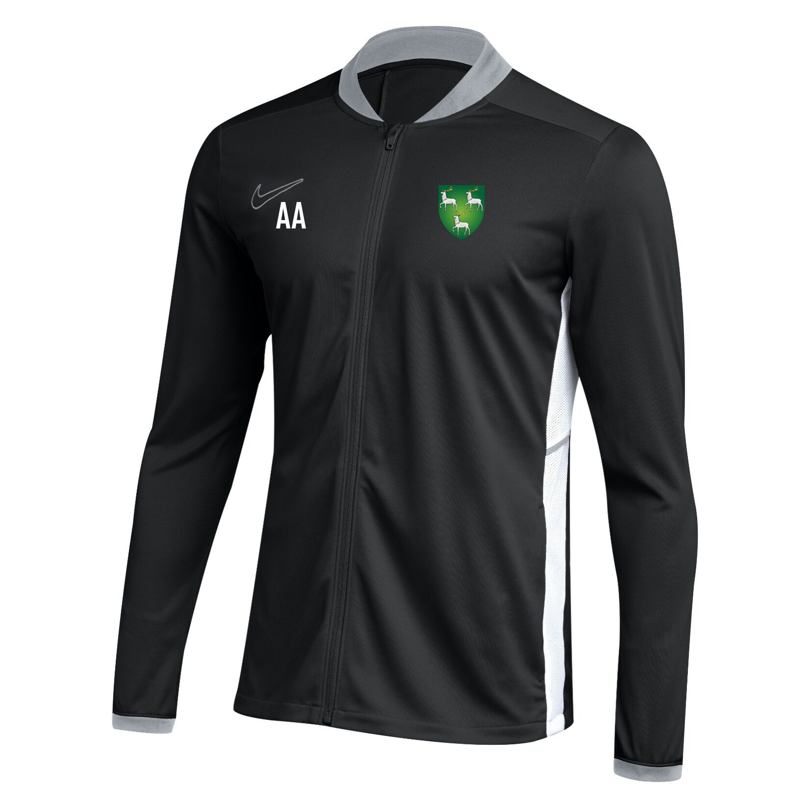 Nike Dri-FIT Academy 25 Knit Track Jacket - Black/White/White