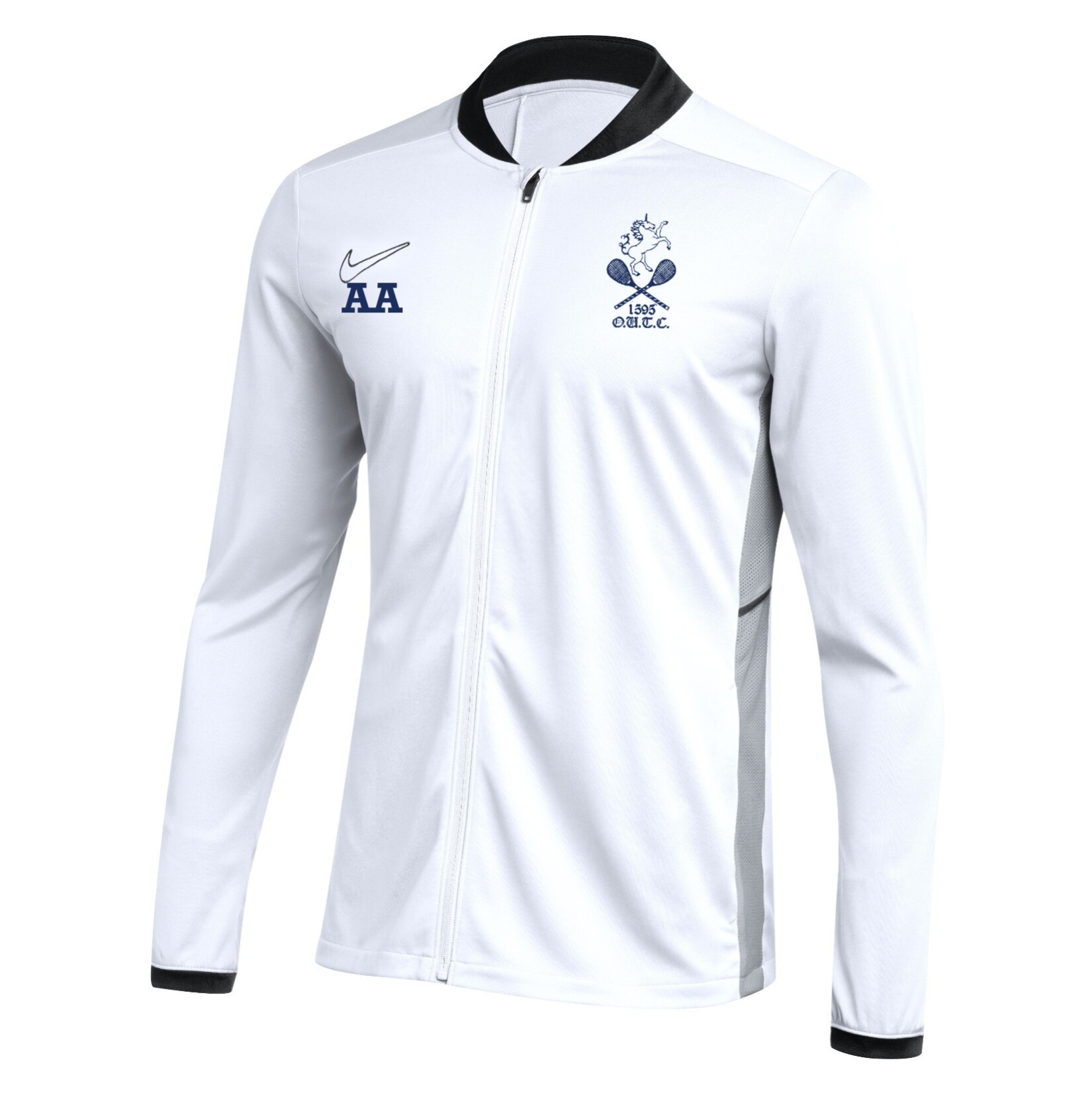 Nike Dri-FIT Academy 25 Knit Track Jacket - White/Black/Black