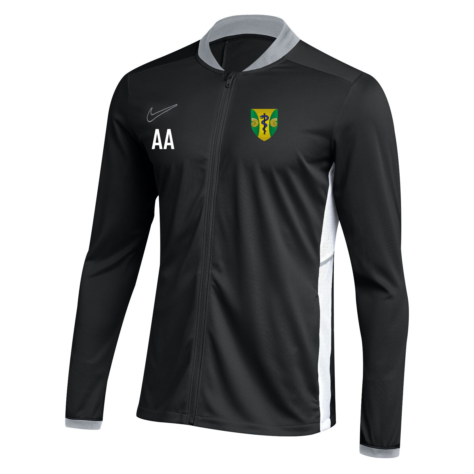 Nike Dri-FIT Academy 25 Knit Track Jacket (W) - Black/White/White