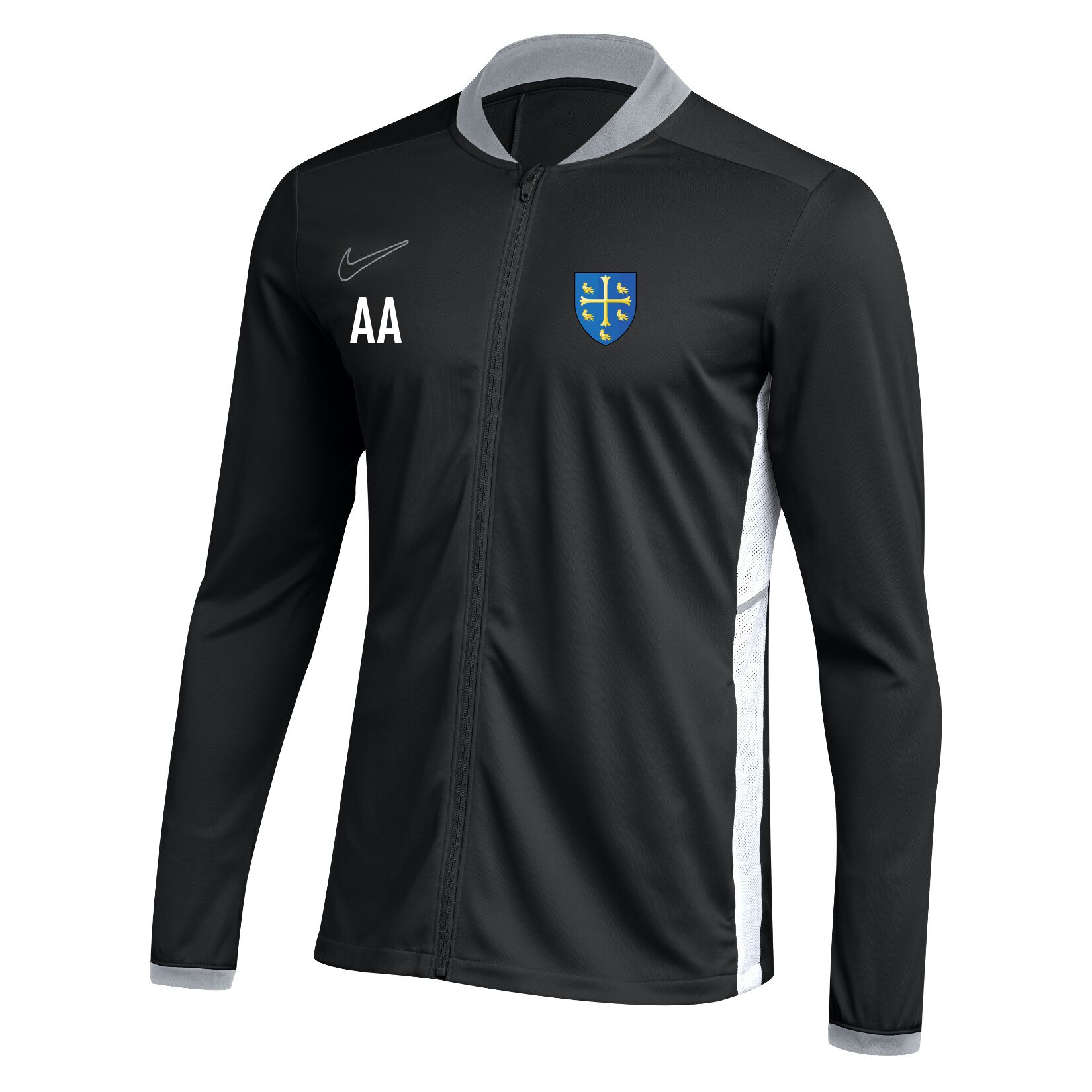 Nike Dri-FIT Academy 25 Knit Track Jacket (W) - Black/White/White