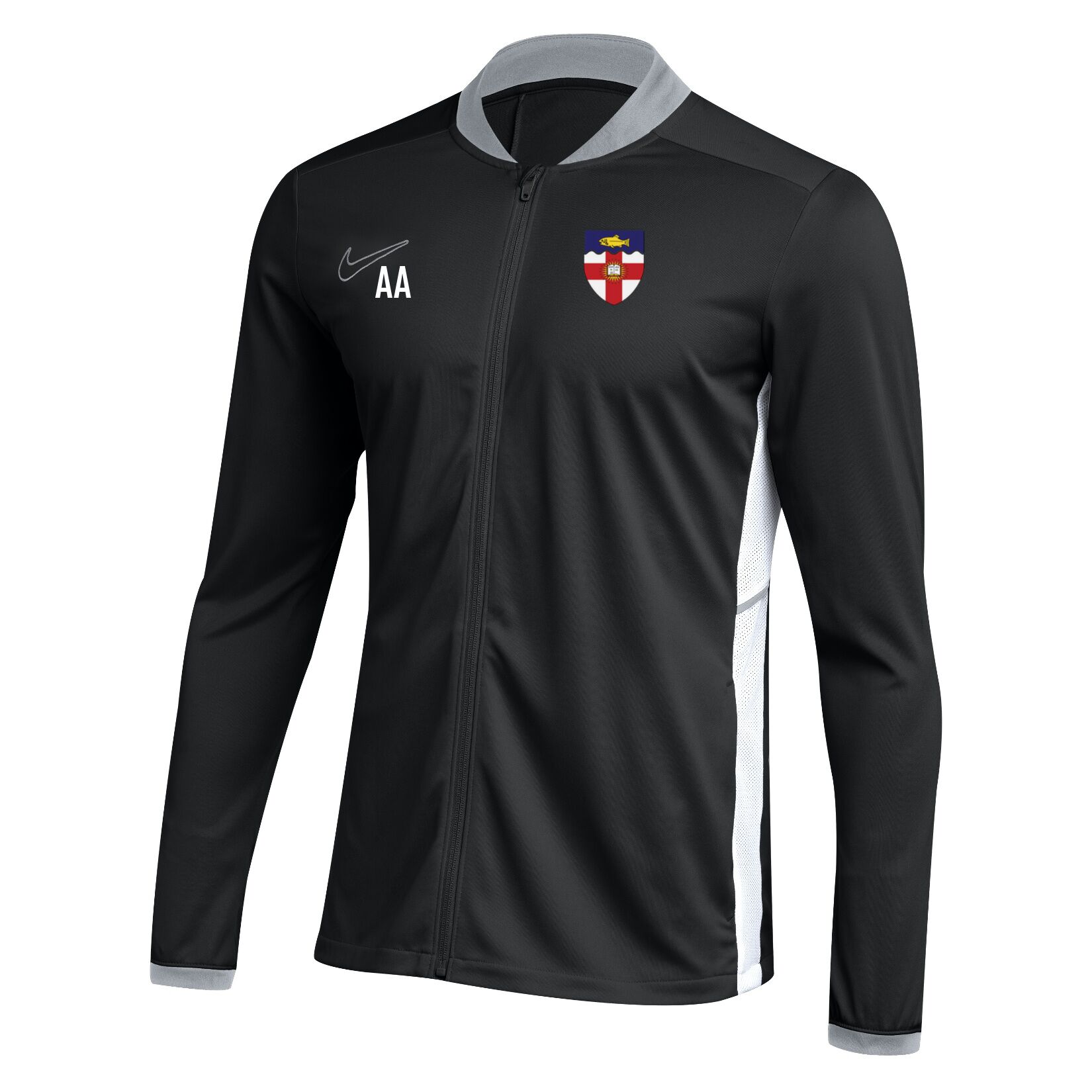 Nike Dri-FIT Academy 25 Knit Track Jacket (W) - Black/White/White