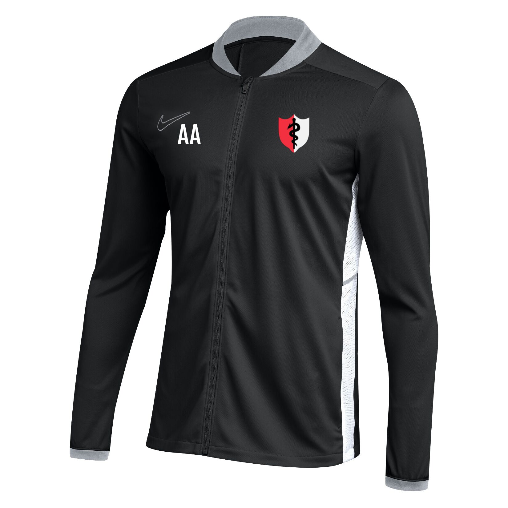 Nike Dri-FIT Academy 25 Knit Track Jacket (W) - Black/White/White