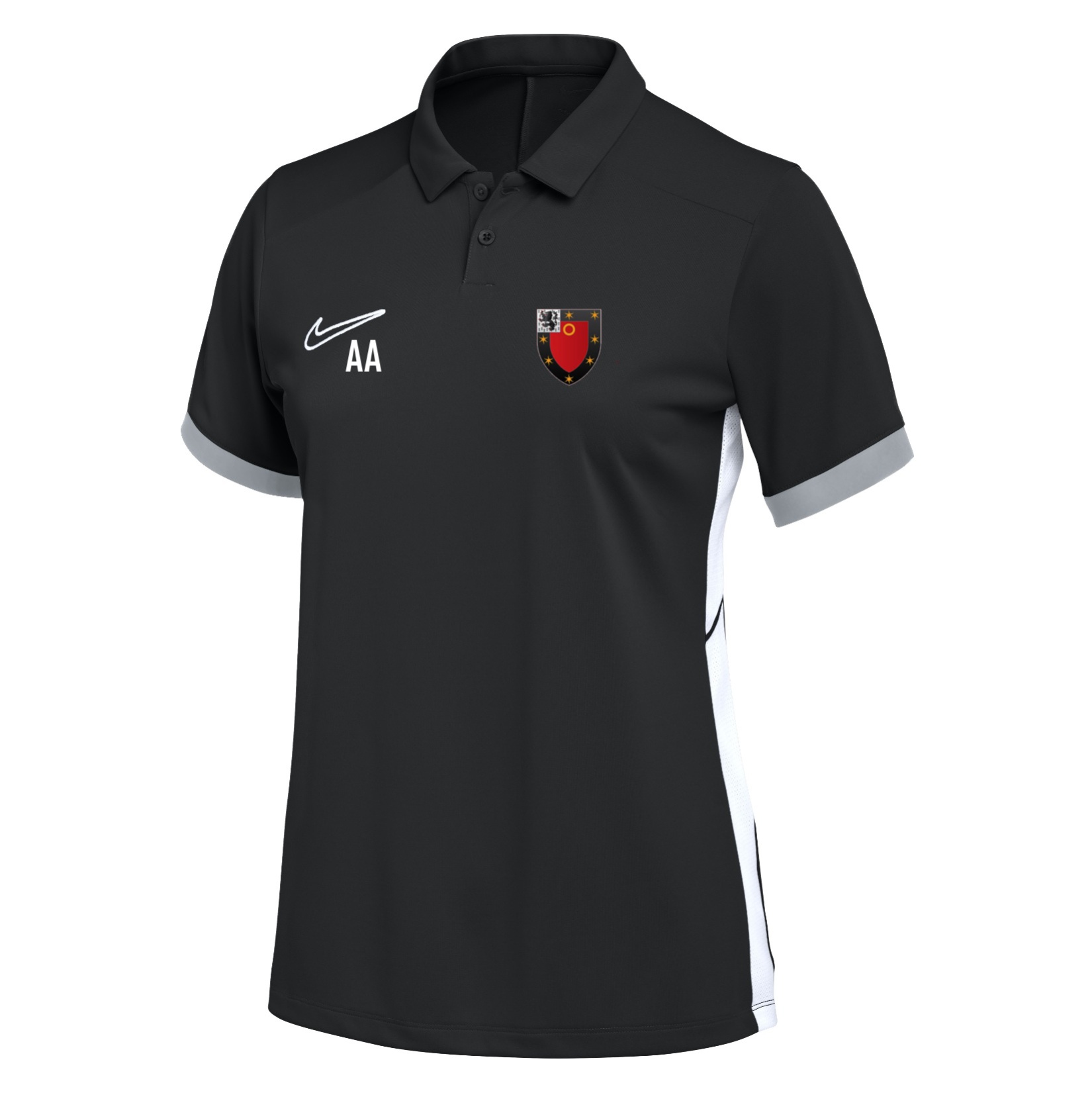 Nike Dri-FIT Academy 25 Polo (W) - Black/White/White