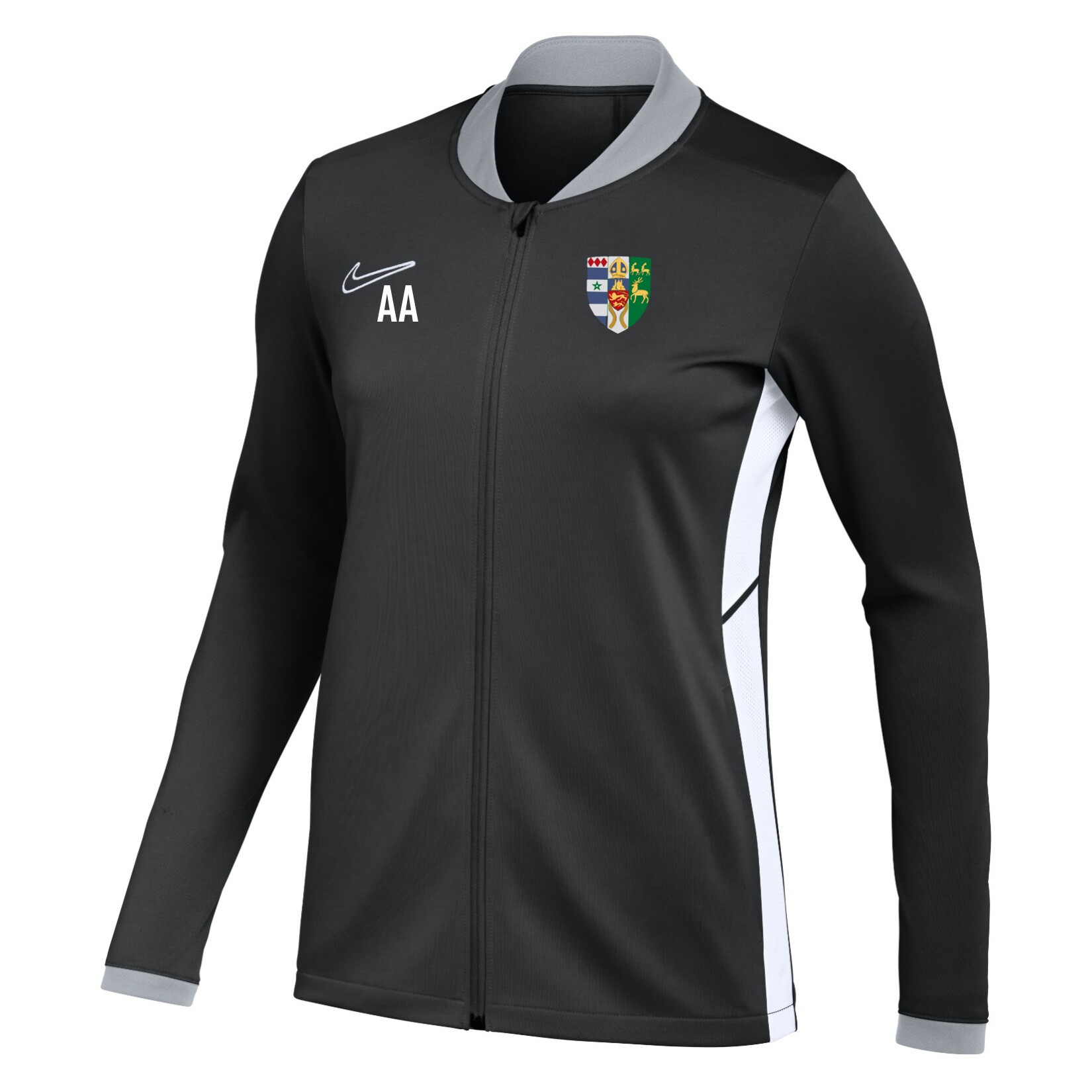 Nike Dri-FIT Academy 25 Knit Track Jacket (W) - Black/White/White