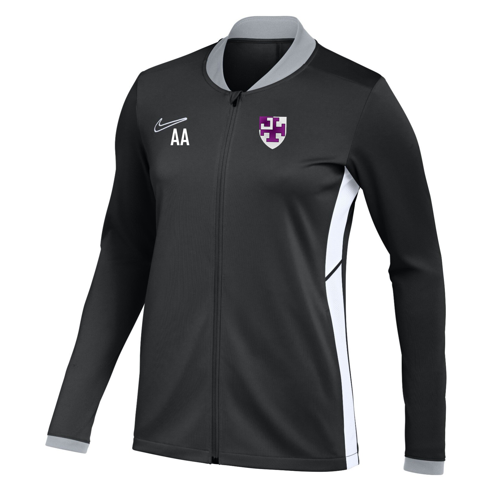 Nike Dri-FIT Academy 25 Knit Track Jacket (W) - Black/White/White
