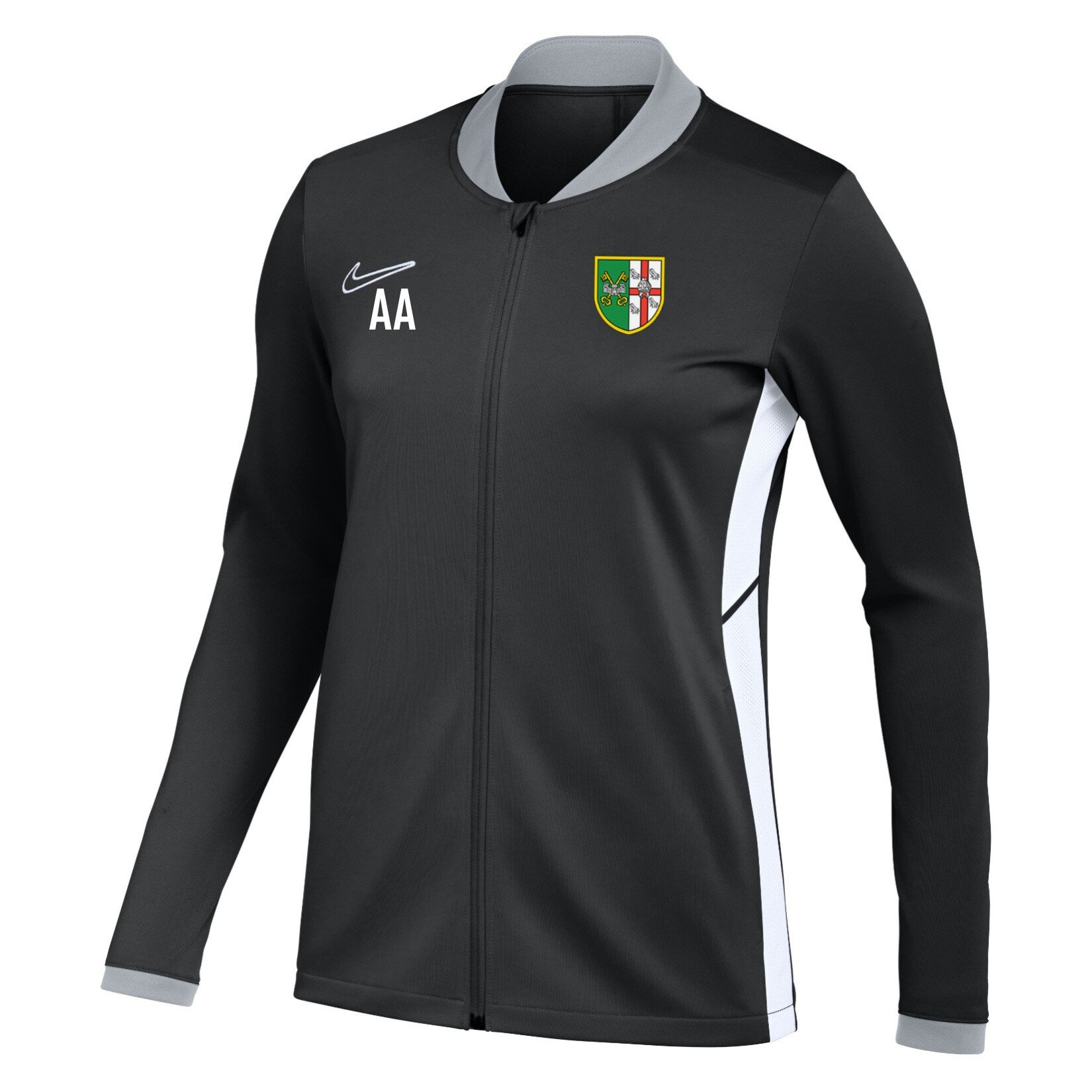 Nike Dri-FIT Academy 25 Knit Track Jacket (W) - Black/White/White