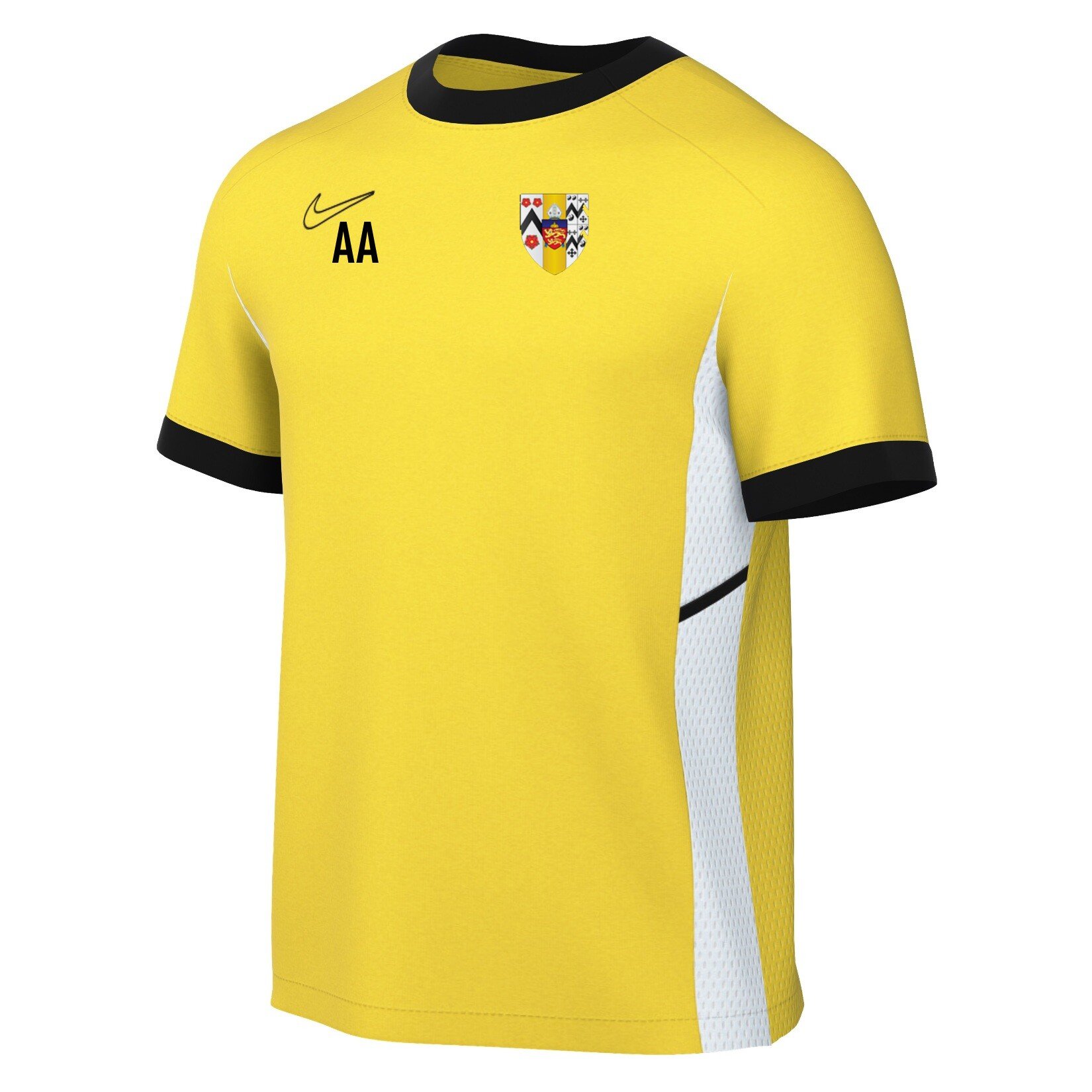 Nike Academy 25 Short-Sleeve Training Top - Tour Yellow/University Gold/Black