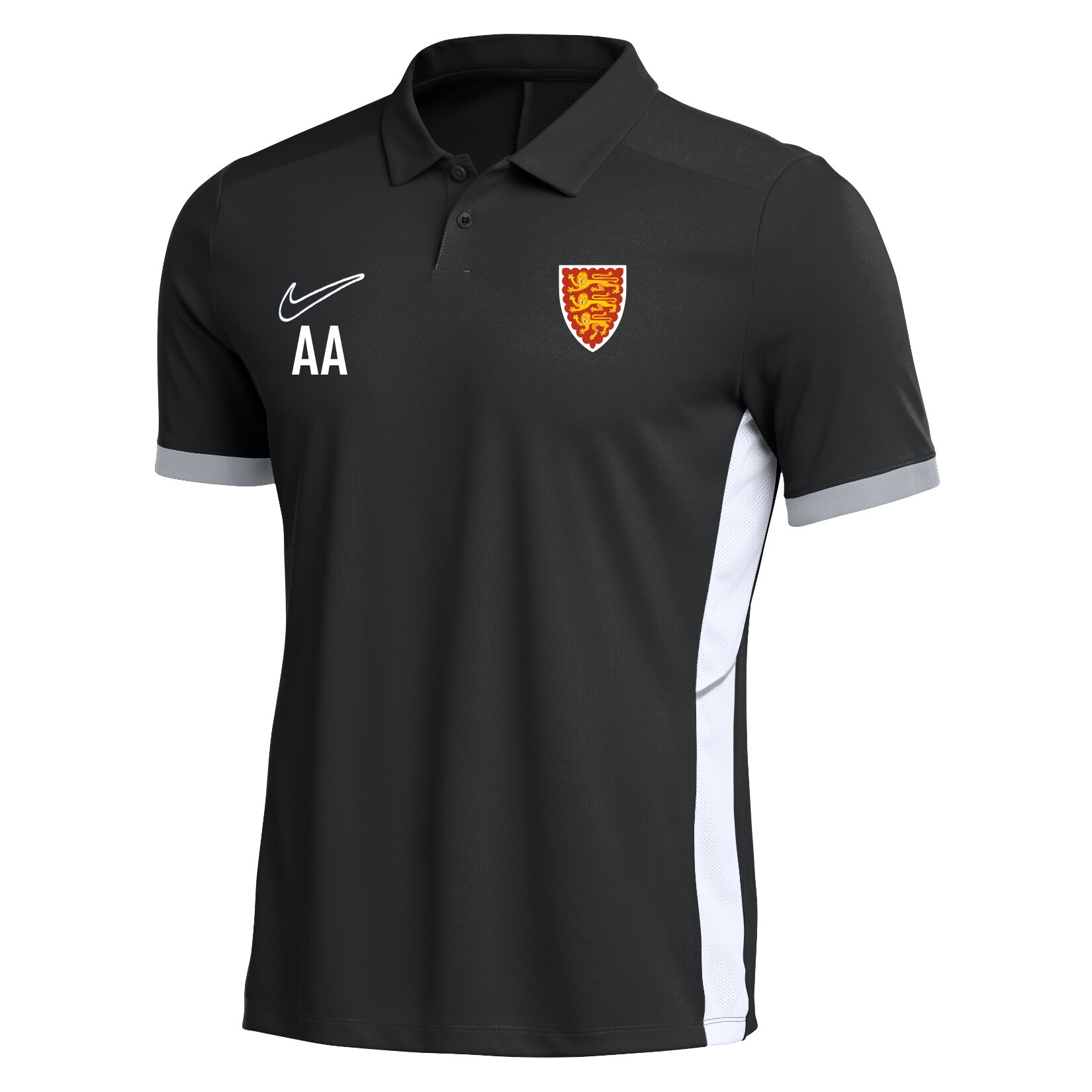 Nike Dri-FIT Academy 25 Polo - Black/White/White