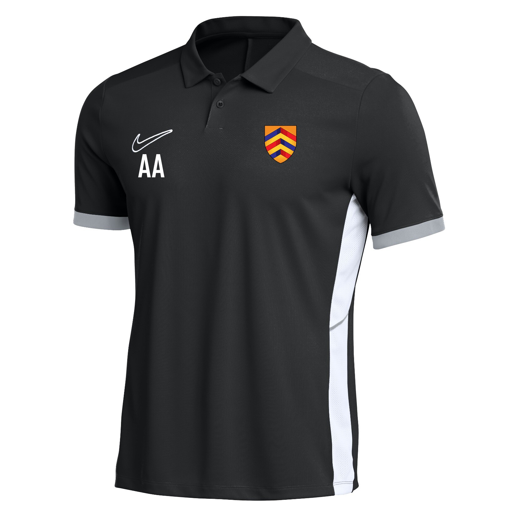 Nike Dri-FIT Academy 25 Polo - Black/White/White