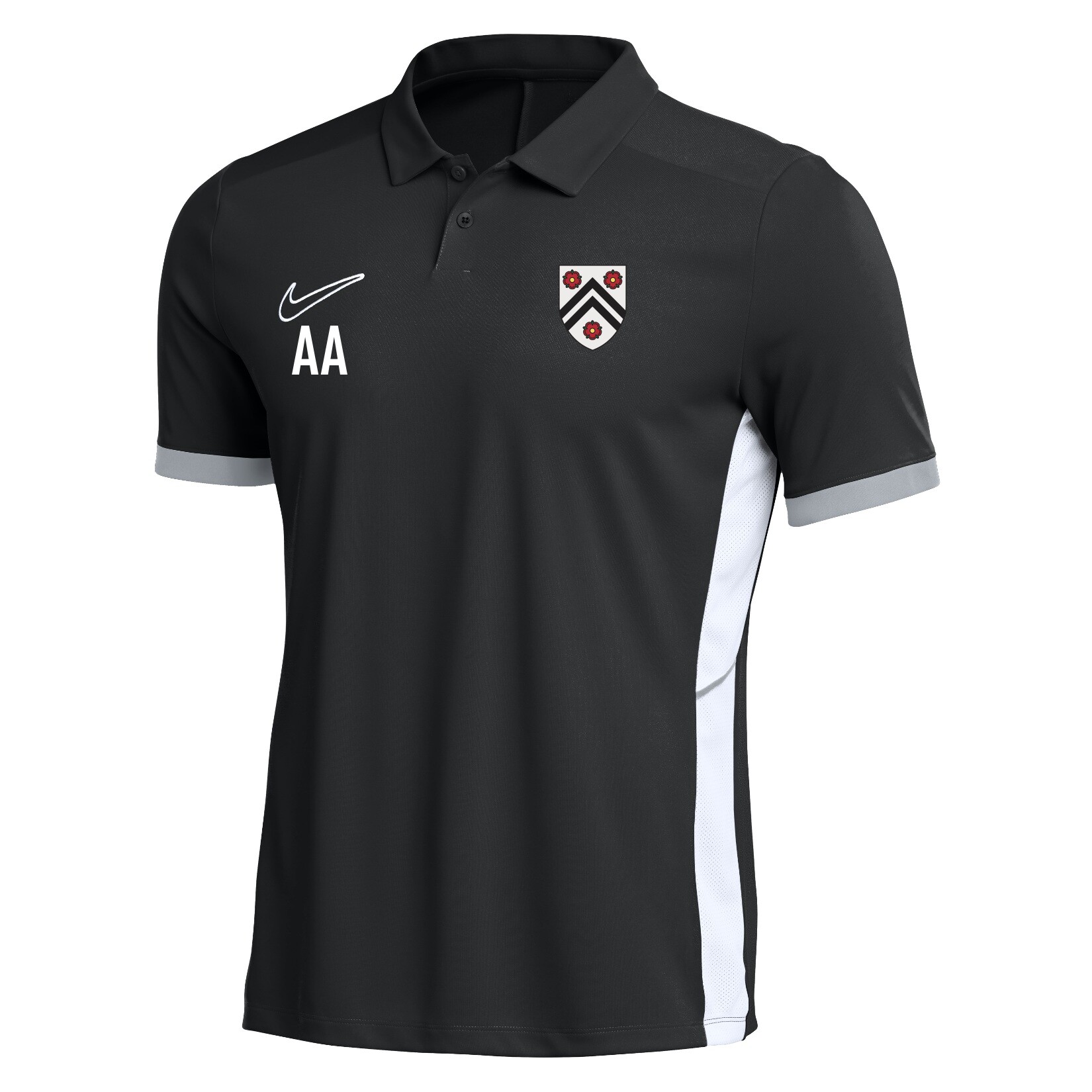 Nike Dri-FIT Academy 25 Polo - Black/White/White