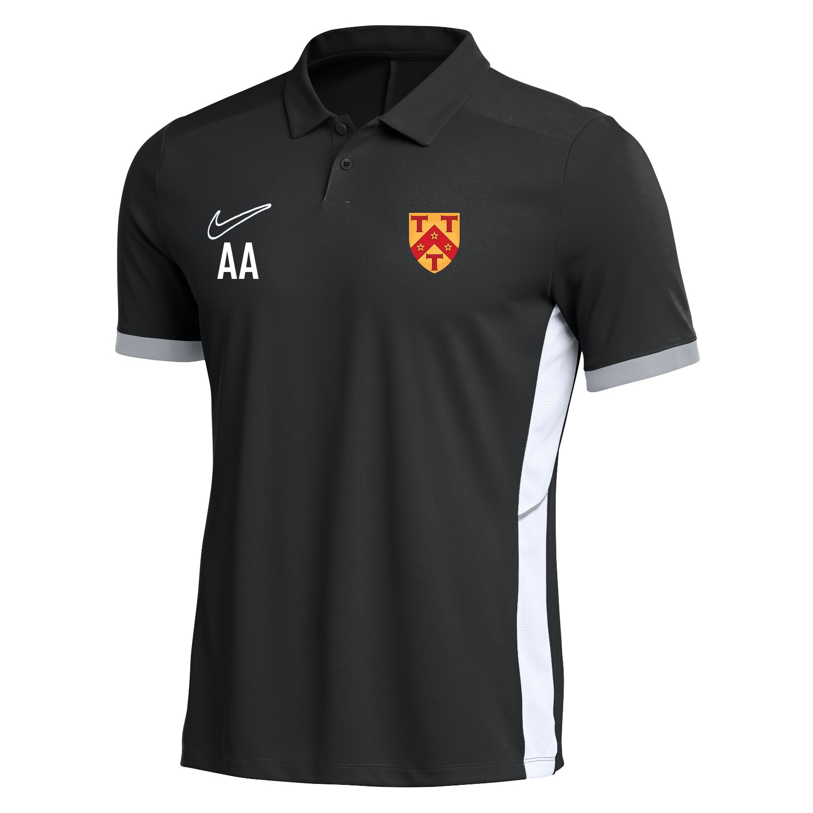Nike Dri-FIT Academy 25 Polo - Black/White/White