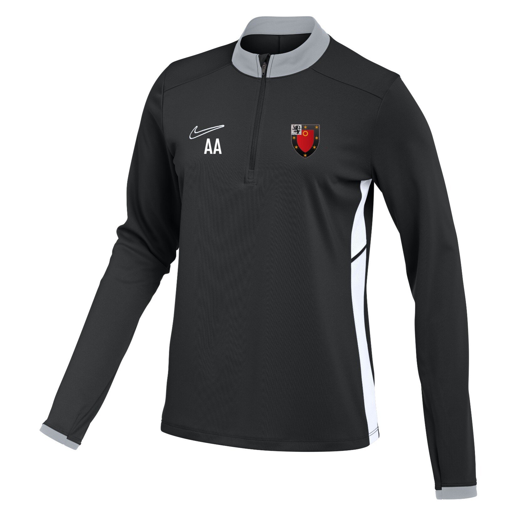 Nike Dri-FIT Academy 25 Drill Top (W) - Black/White/White