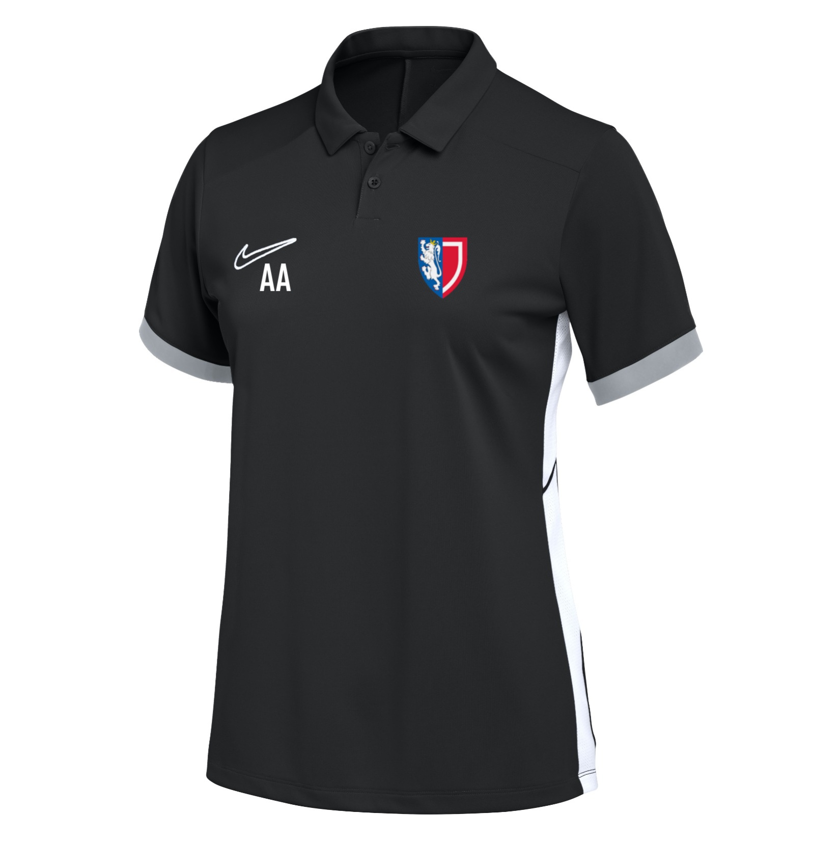 Nike Dri-FIT Academy 25 Polo (W) - Black/White/White