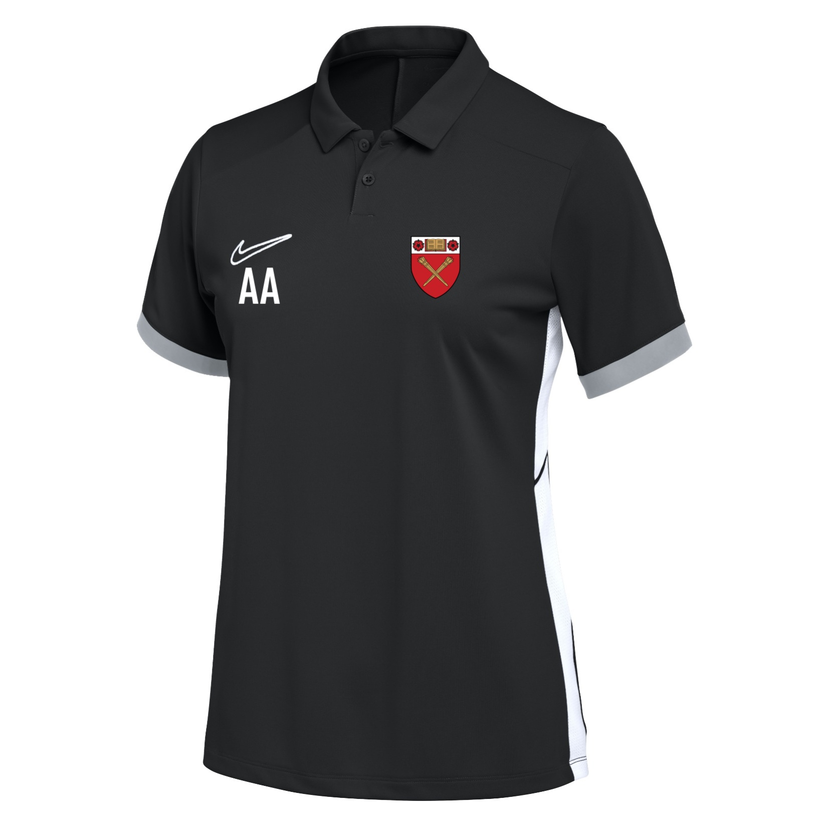 Nike Dri-FIT Academy 25 Polo (W) - Black/White/White