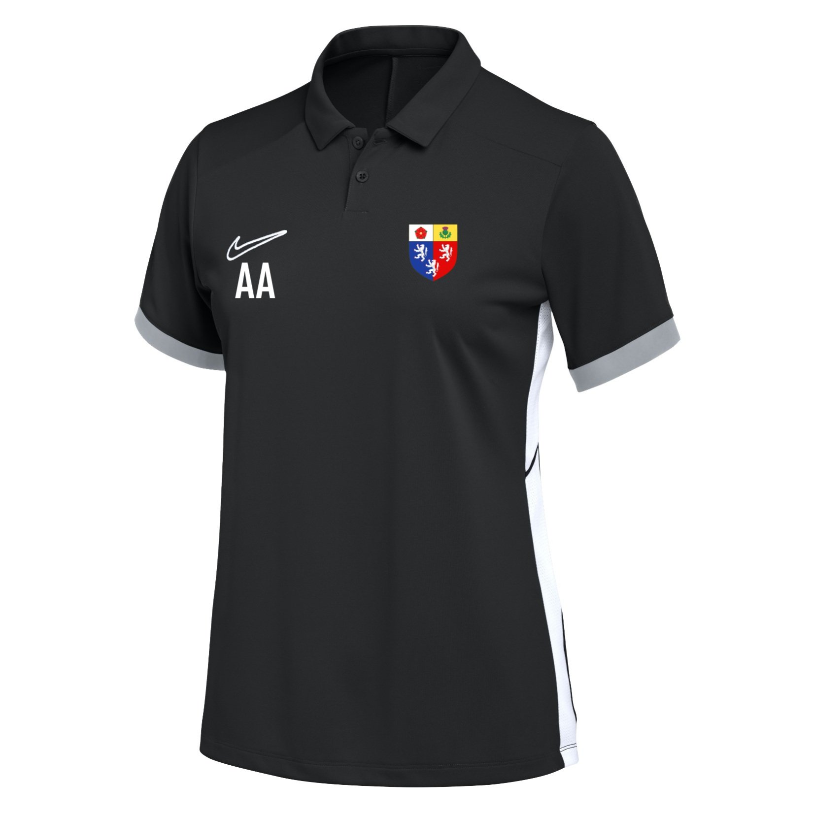 Nike Dri-FIT Academy 25 Polo (W) - Black/White/White