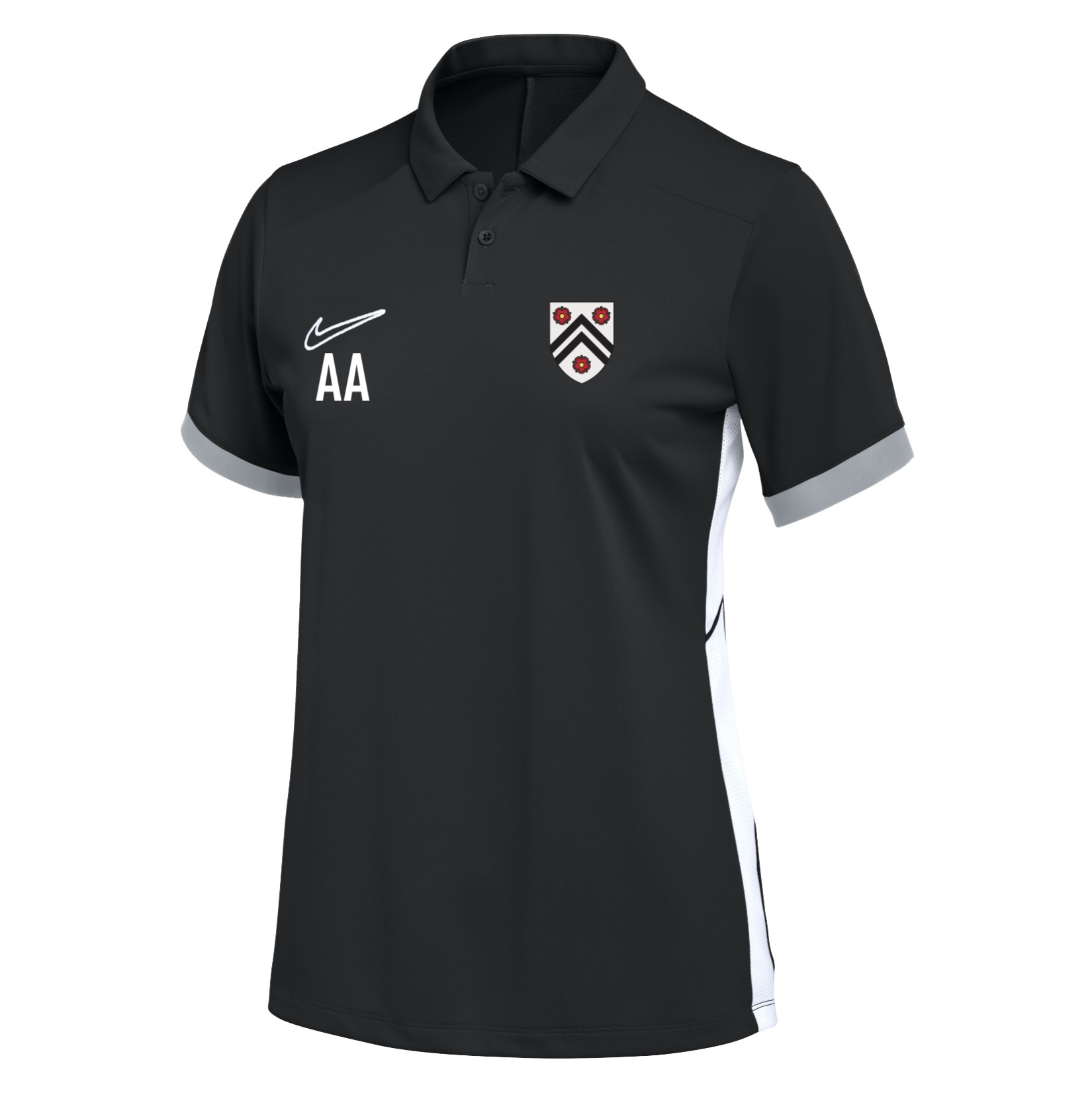 Nike Dri-FIT Academy 25 Polo (W) - Black/White/White