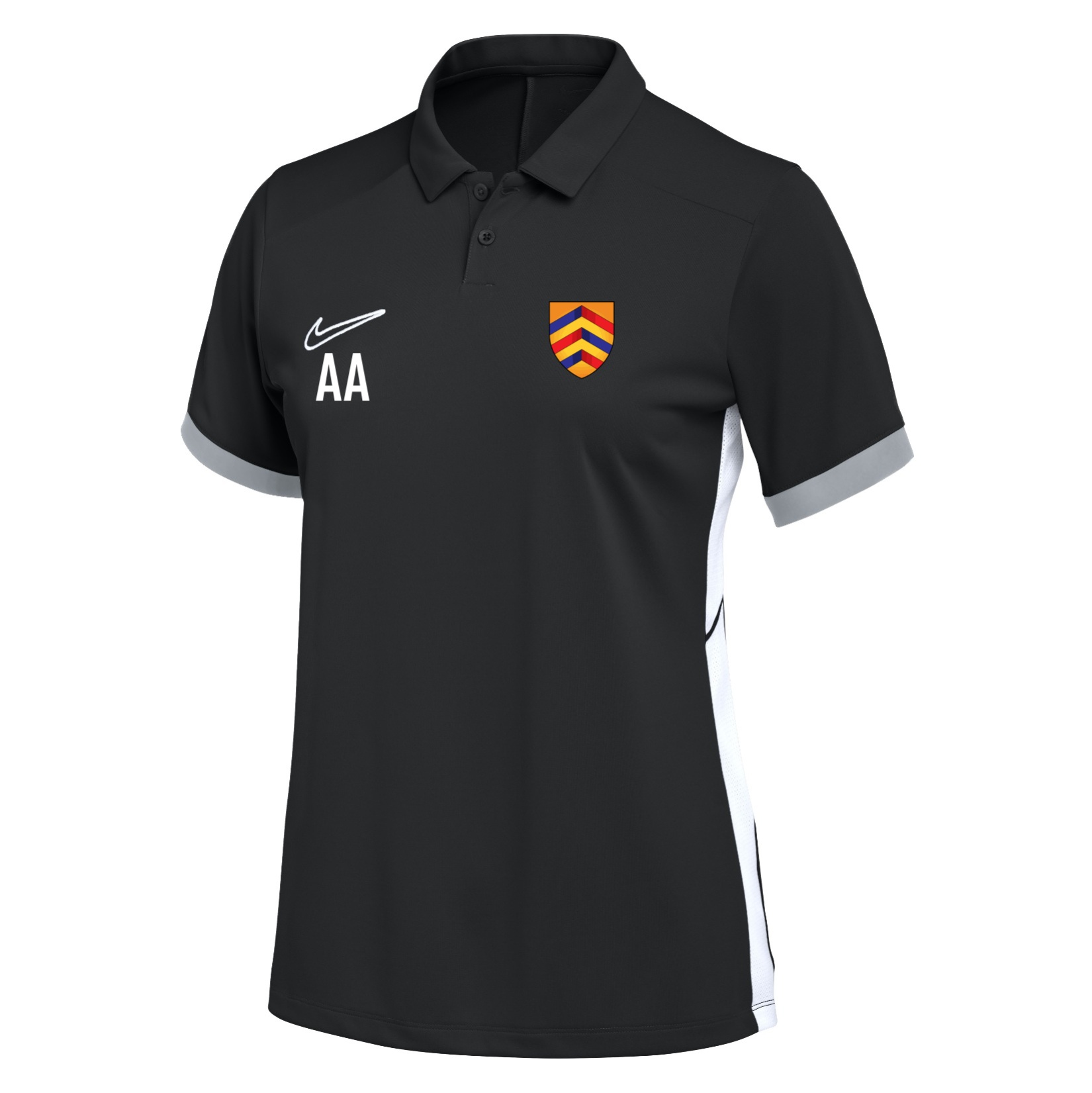 Nike Dri-FIT Academy 25 Polo (W) - Black/White/White