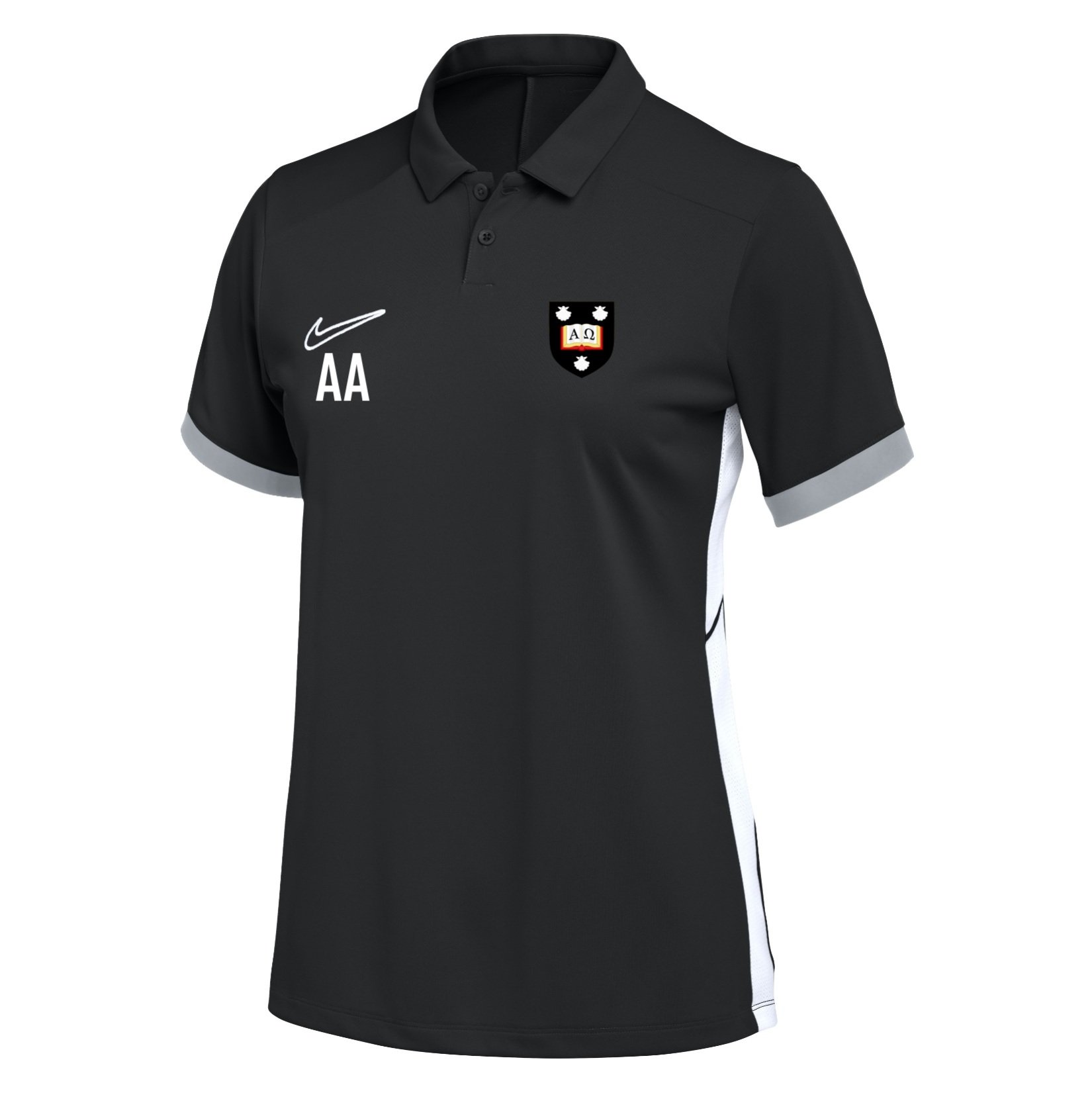 Nike Dri-FIT Academy 25 Polo (W) - Black/White/White