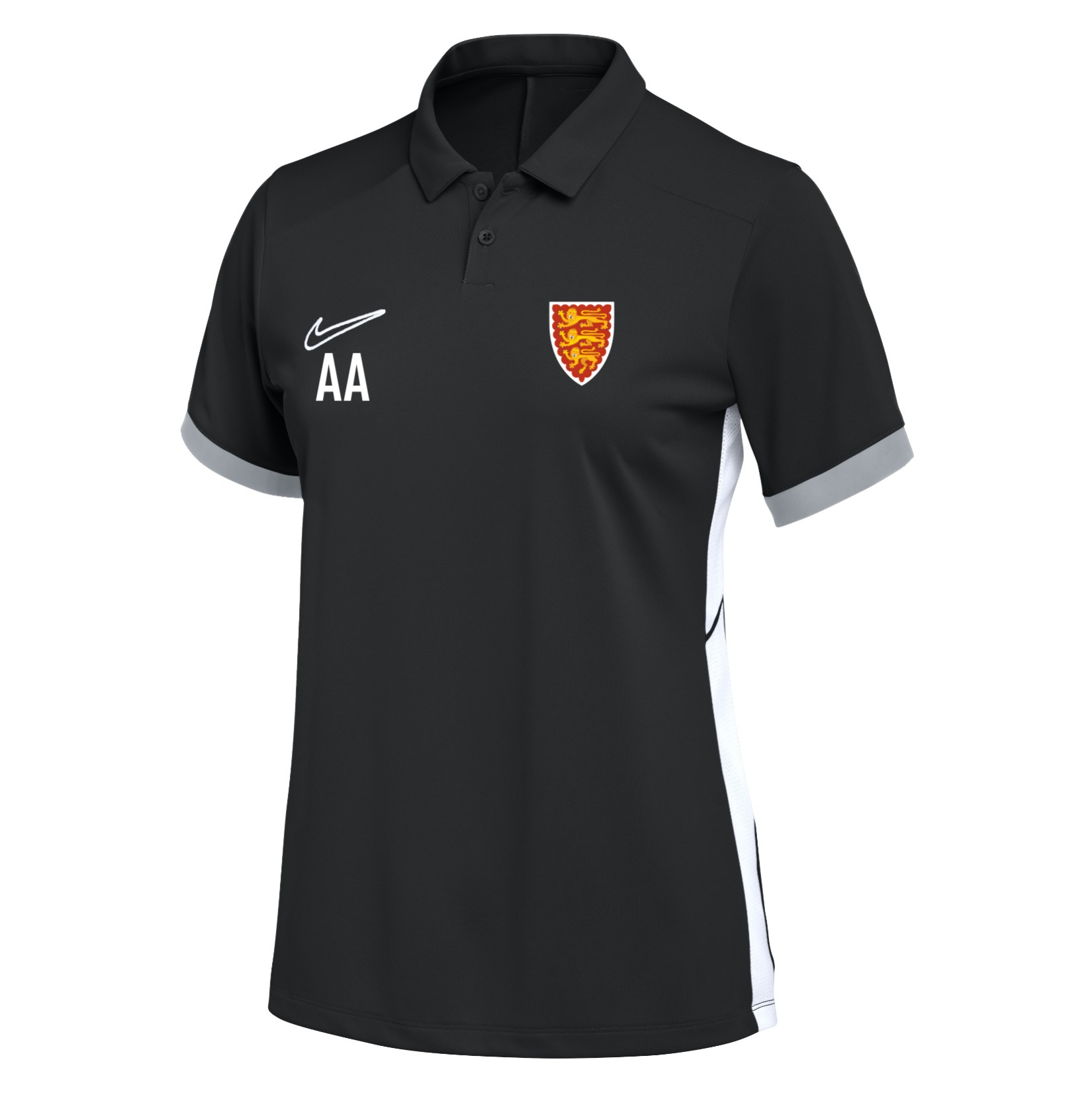 Nike Dri-FIT Academy 25 Polo (W) - Black/White/White