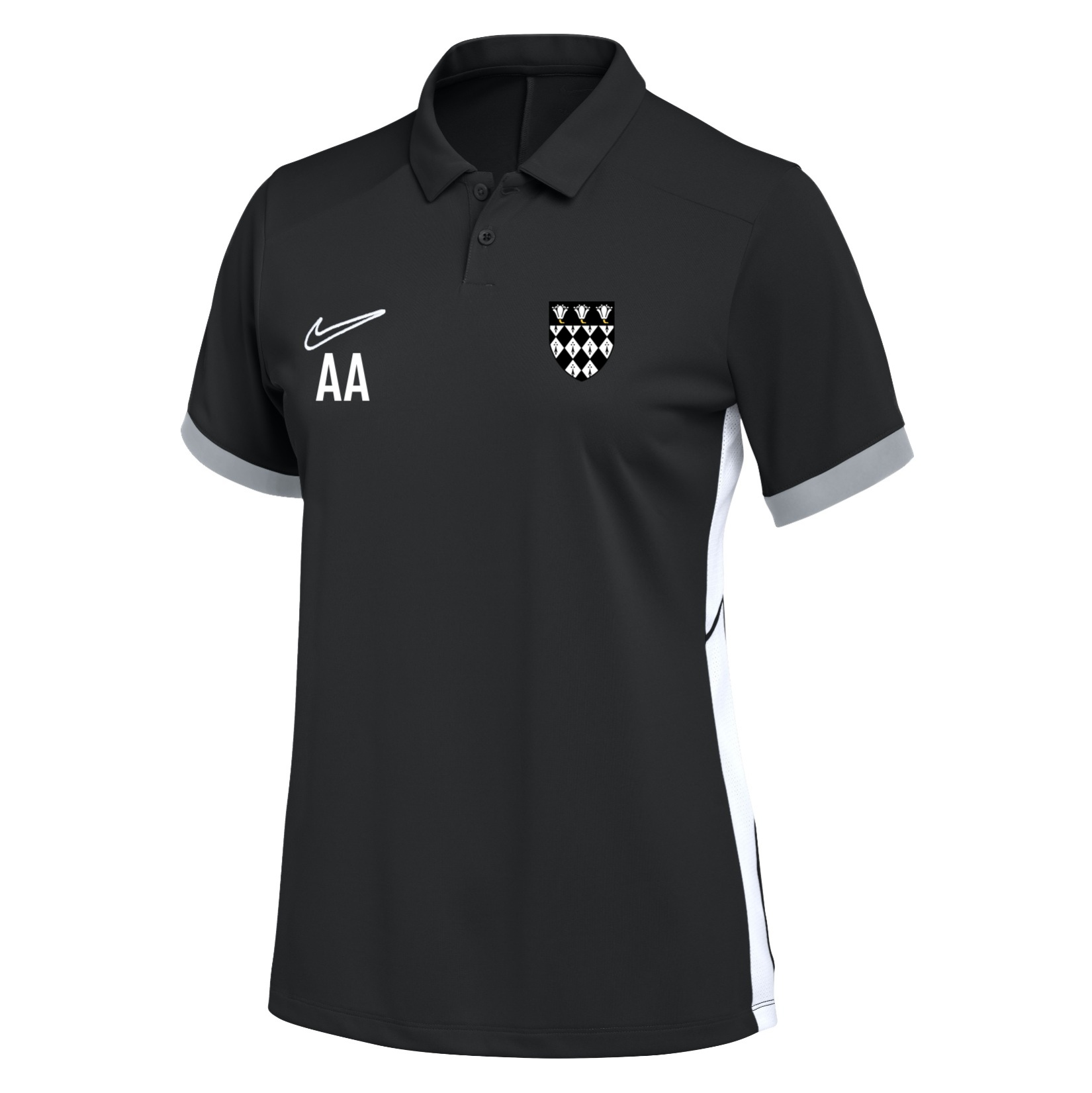 Nike Dri-FIT Academy 25 Polo (W) - Black/White/White