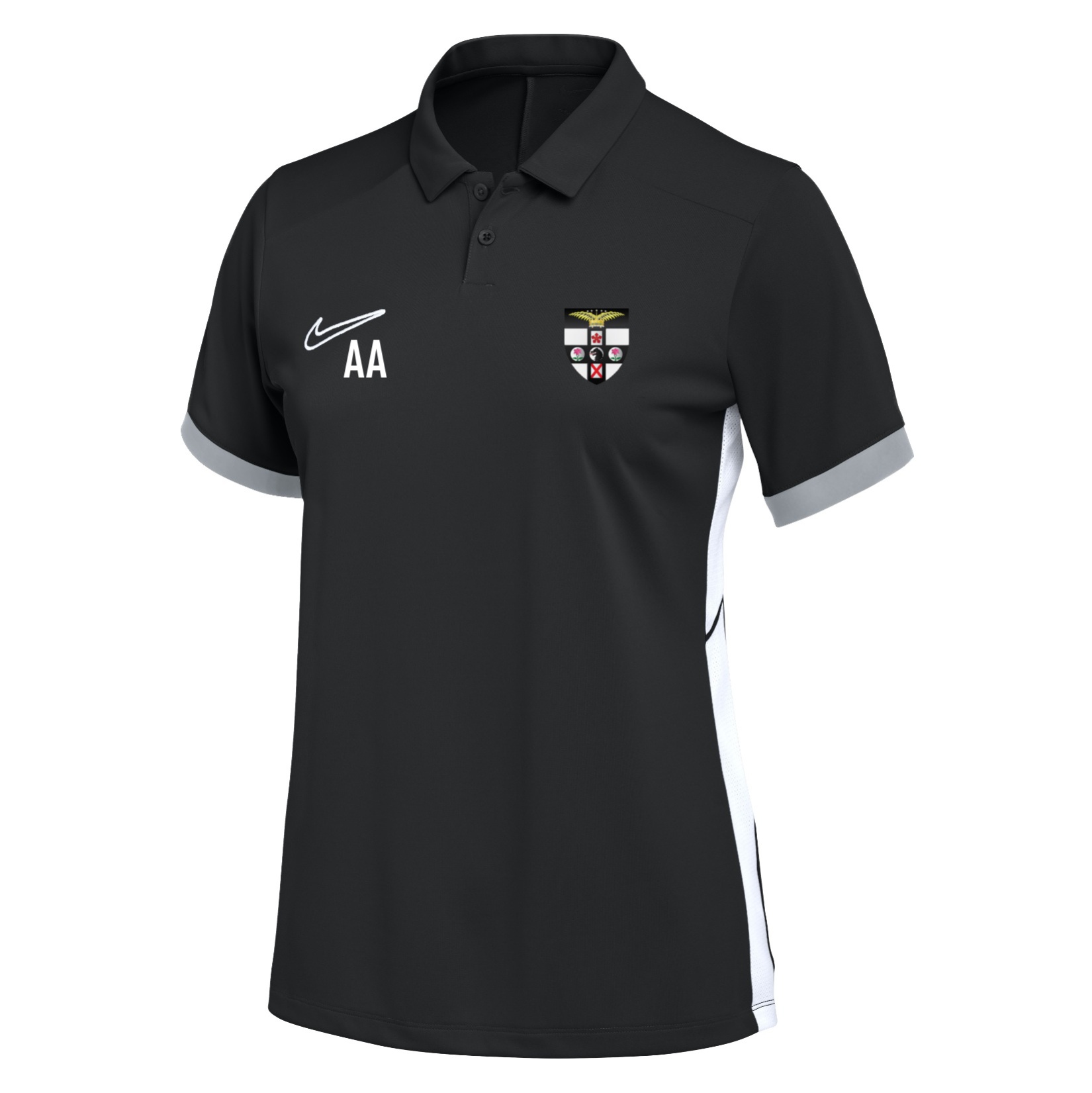 Nike Dri-FIT Academy 25 Polo (W) - Black/White/White