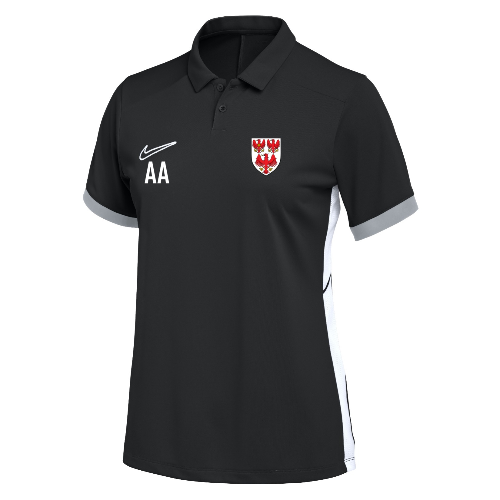Nike Dri-FIT Academy 25 Polo (W) - Black/White/White
