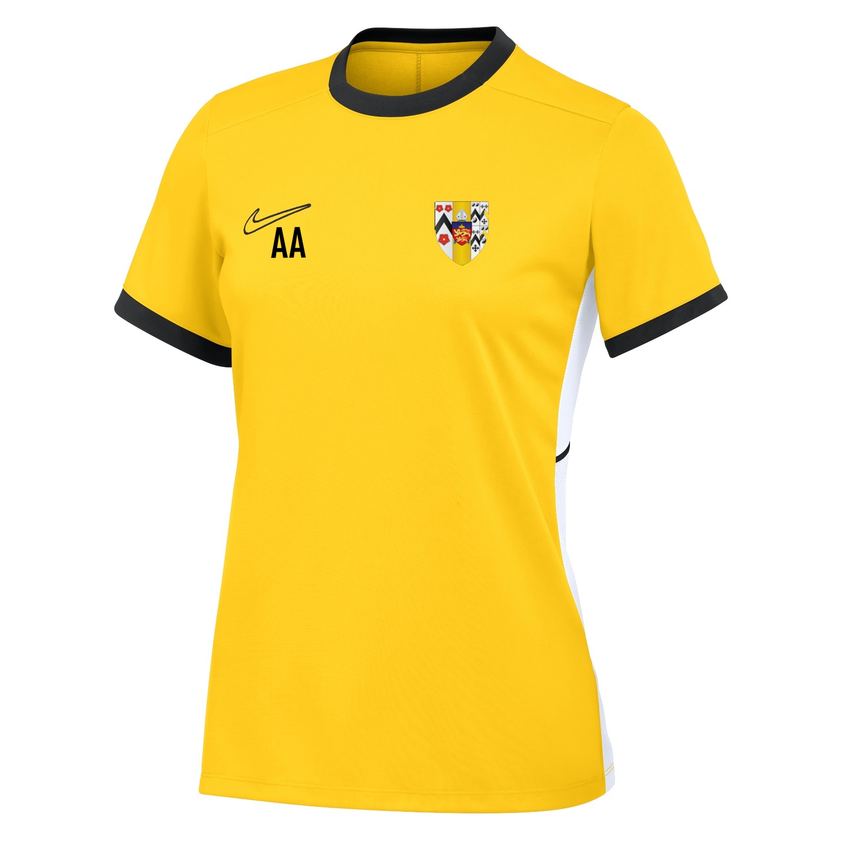 Nike Academy 25 Short-Sleeve Training Top (W) - Tour Yellow/University Gold/Black