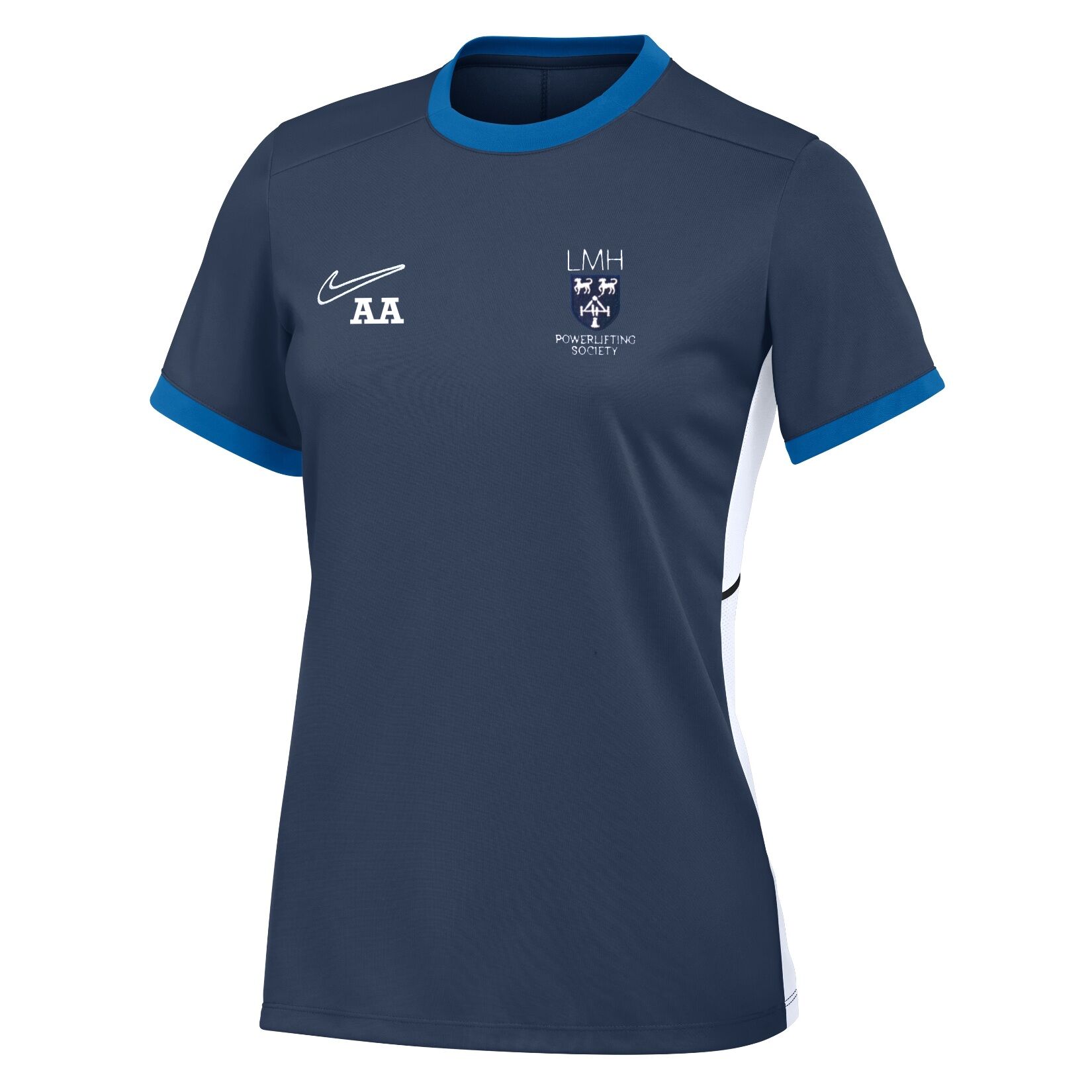 Nike Academy 25 Short-Sleeve Training Top (W) - Obsidian/Royal Blue/White