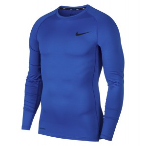 Nike Pro Tight Fit Long-Sleeve Top Game Royal-Black