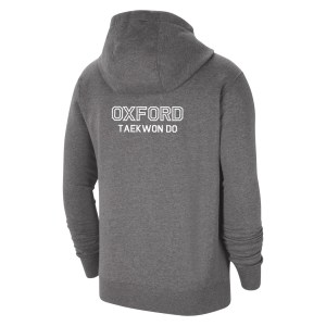 Nike Team Club 20 Fleece Full-Zip Hoodie (M) Charcoal Heather-White-White