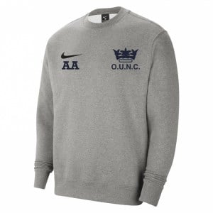 Nike Team Club 20 Fleece Crew Sweatshirt Dark Grey Heather-Black-Black