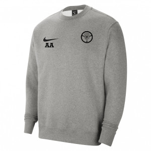Nike Team Club 20 Fleece Crew Sweatshirt Dark Grey Heather-Black-Black